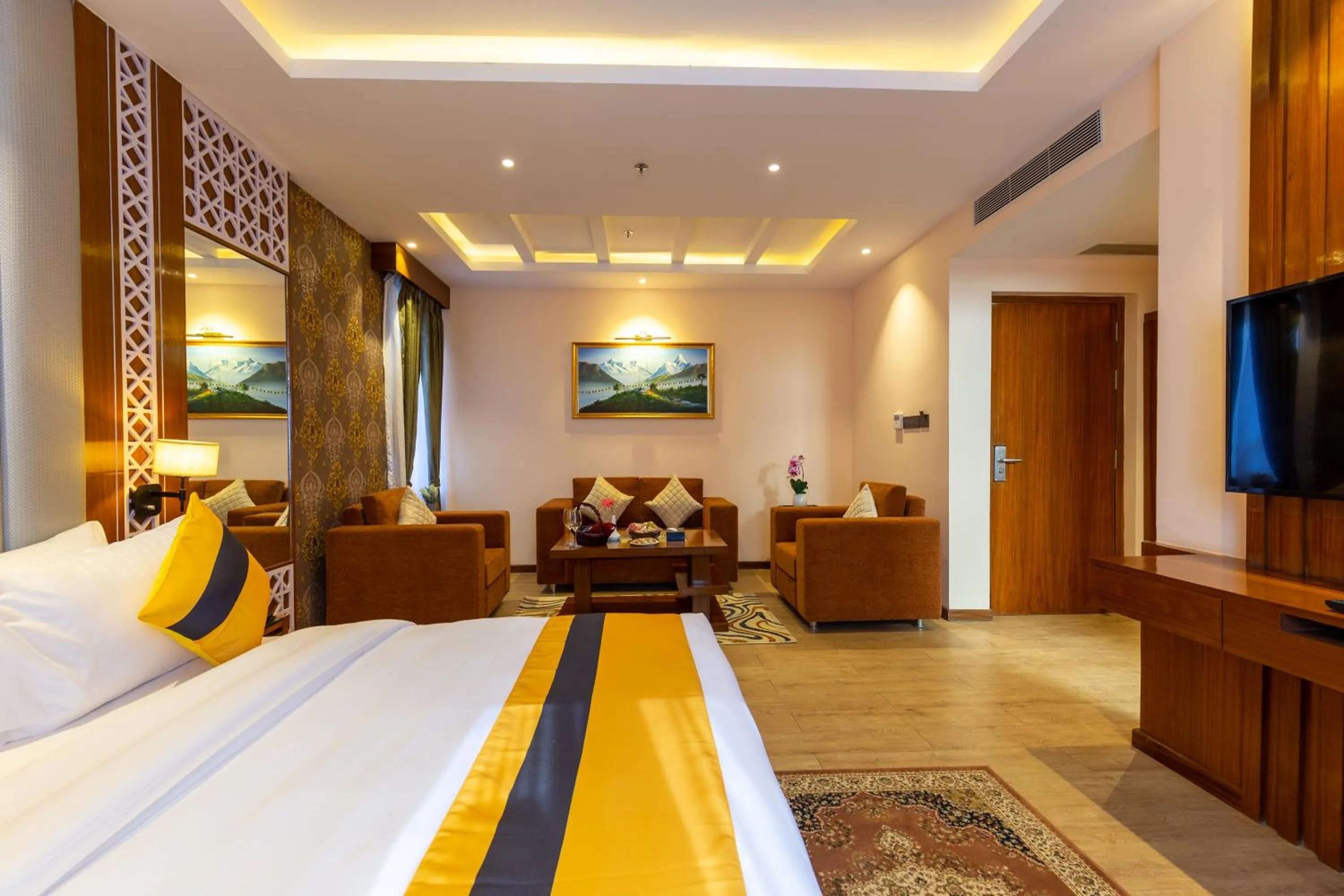 Bed in Dream International Hotel