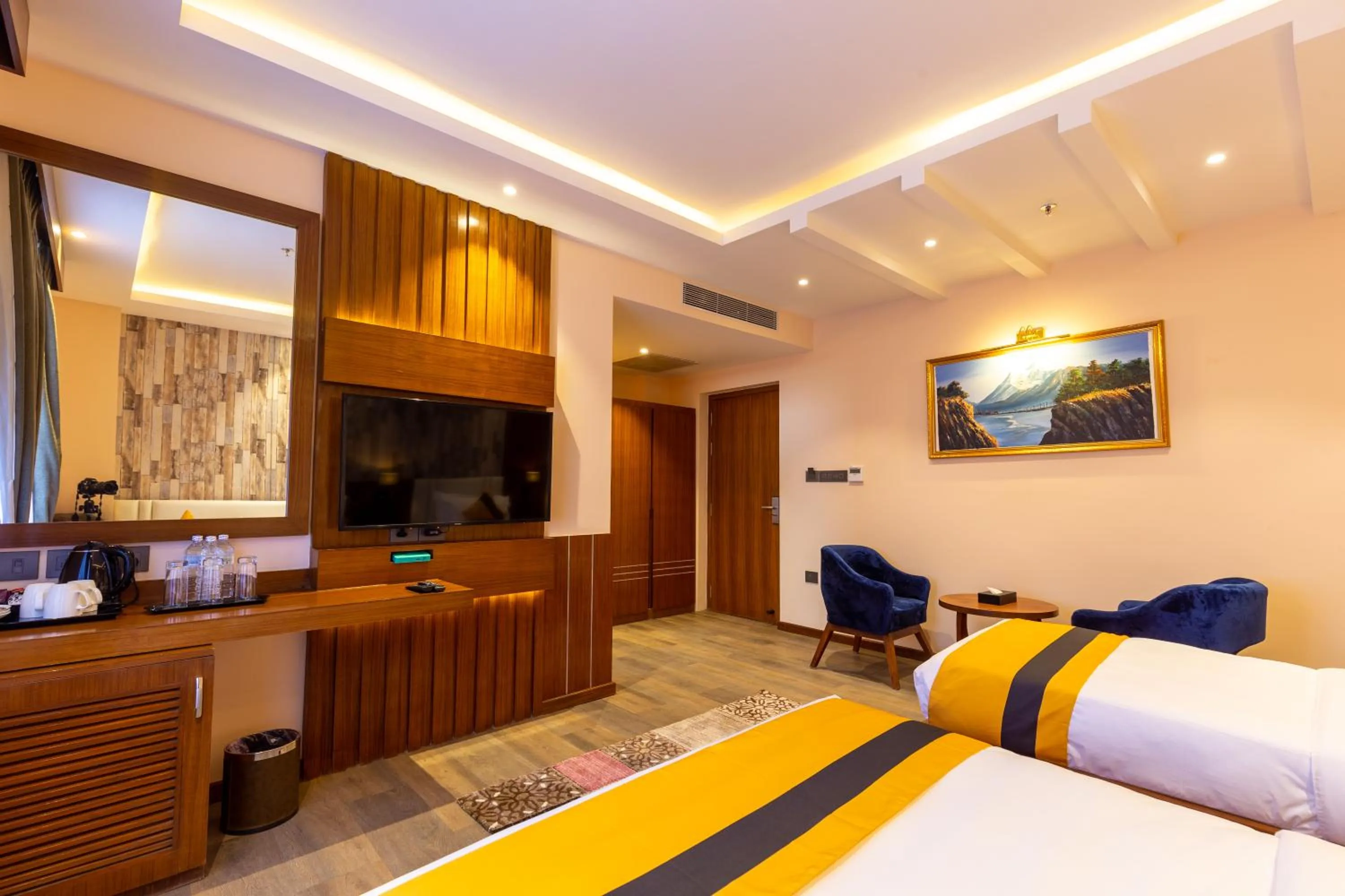 TV and multimedia, Bed in Dream International Hotel