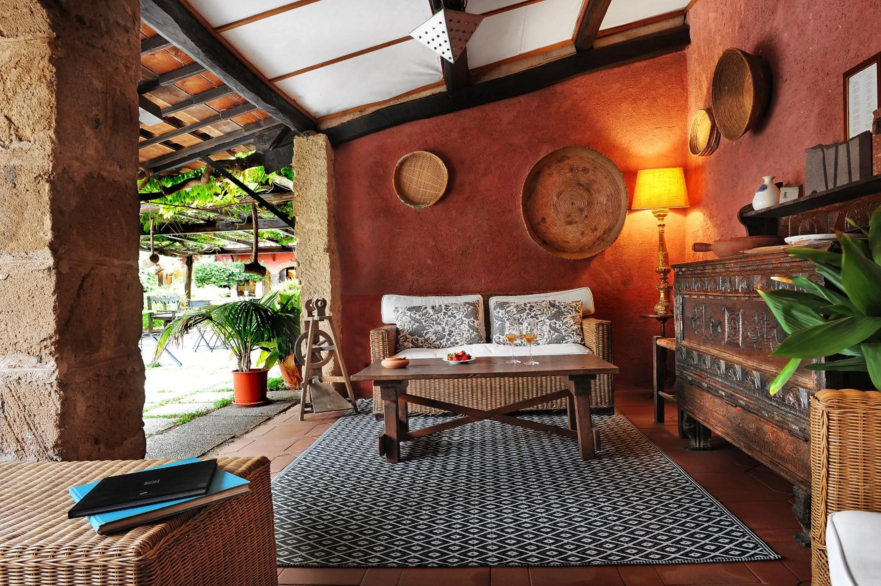 Patio in Hotel Lucrezia