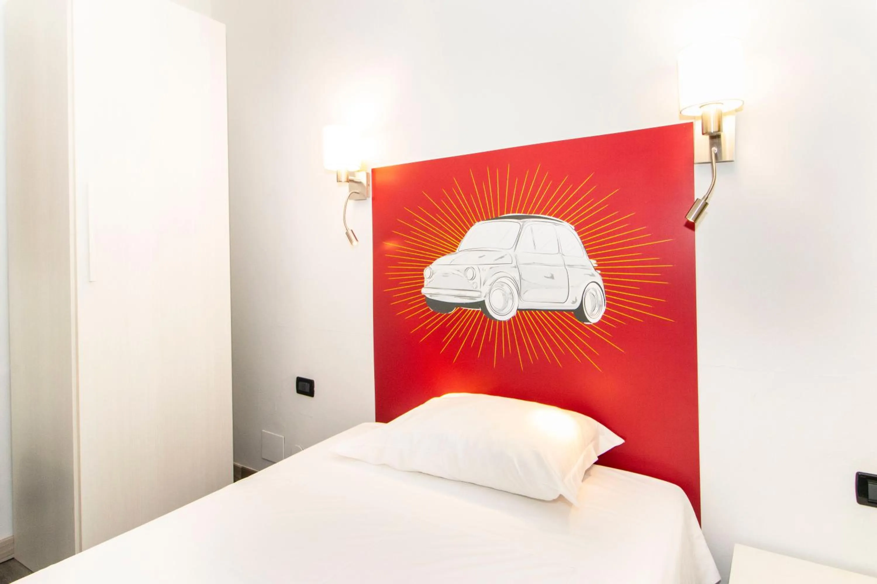 Bed in Hotel Cristallo Torino