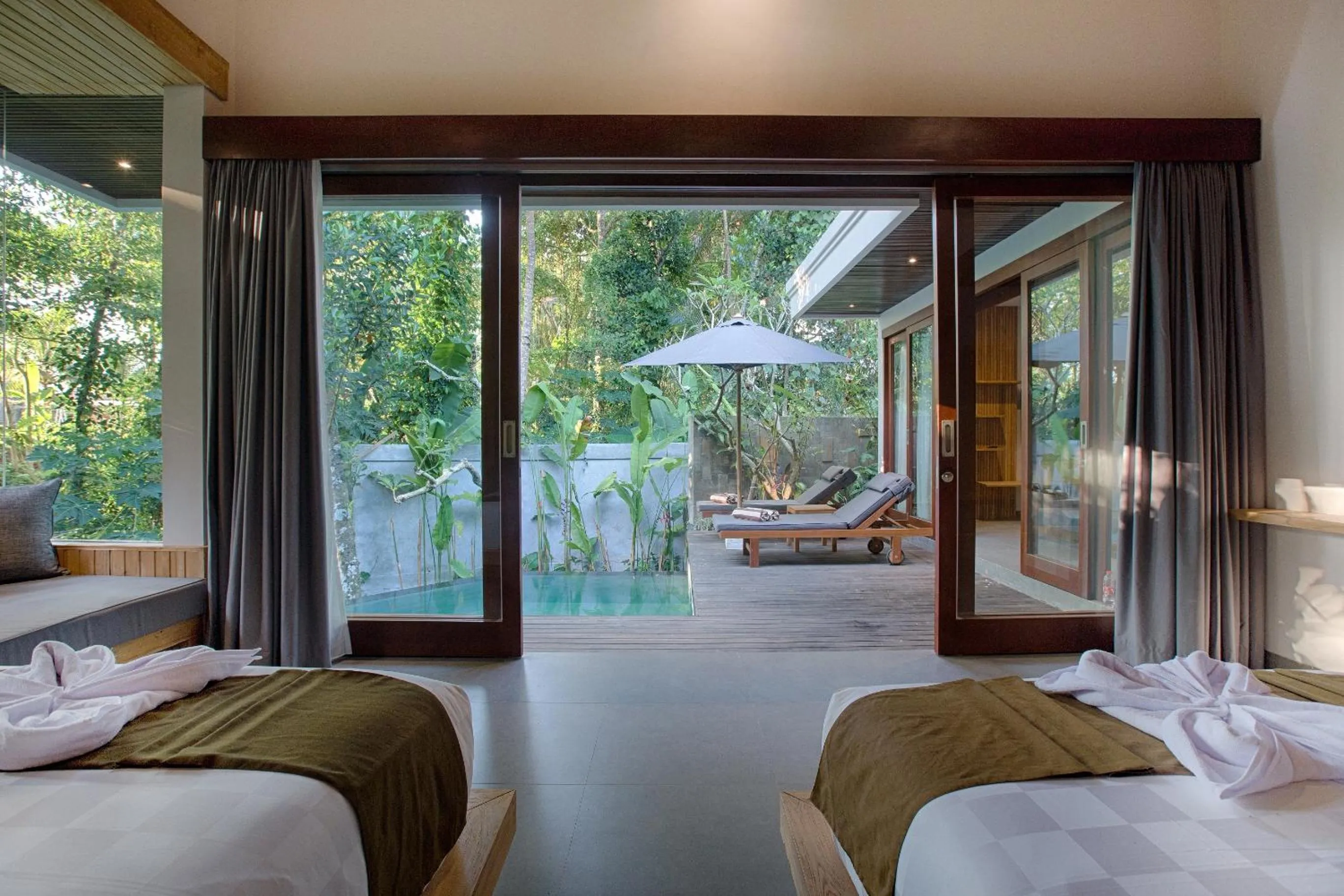 Bed in The Kanjeng Elitya Villa Ubud
