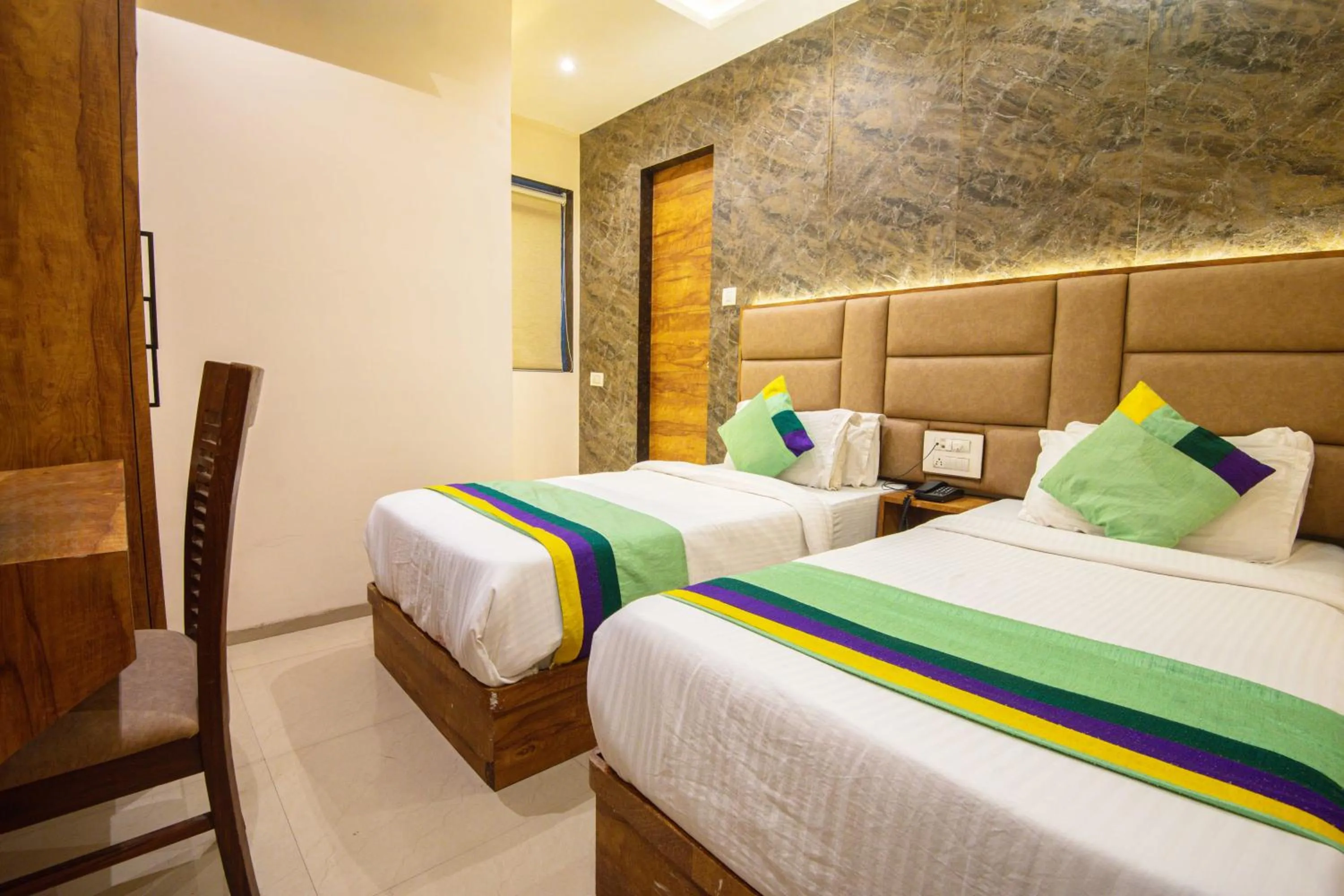 Bedroom, Bed in Treebo Amber Imperial