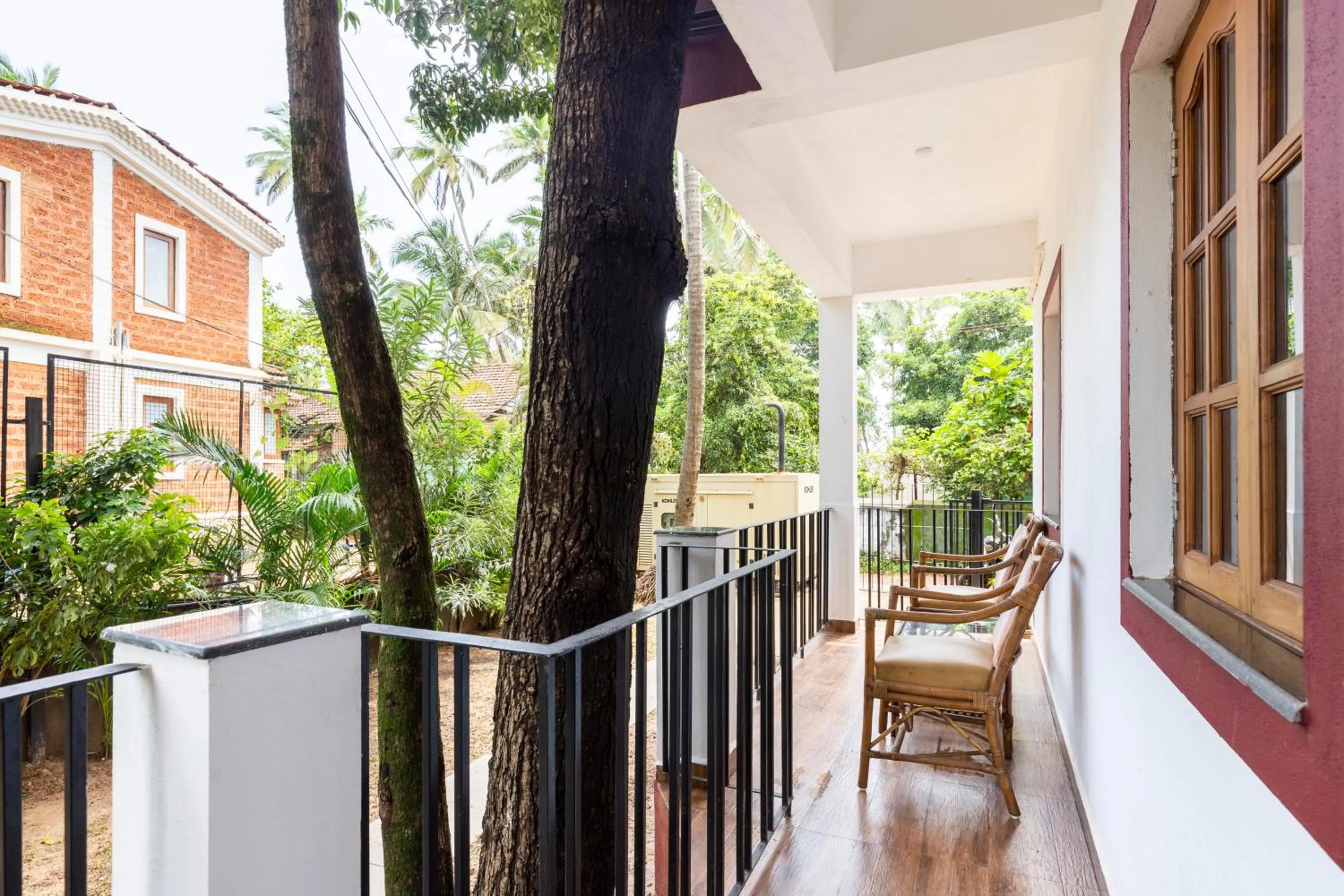 Balcony/Terrace in Casa De Mor Villa with Pool