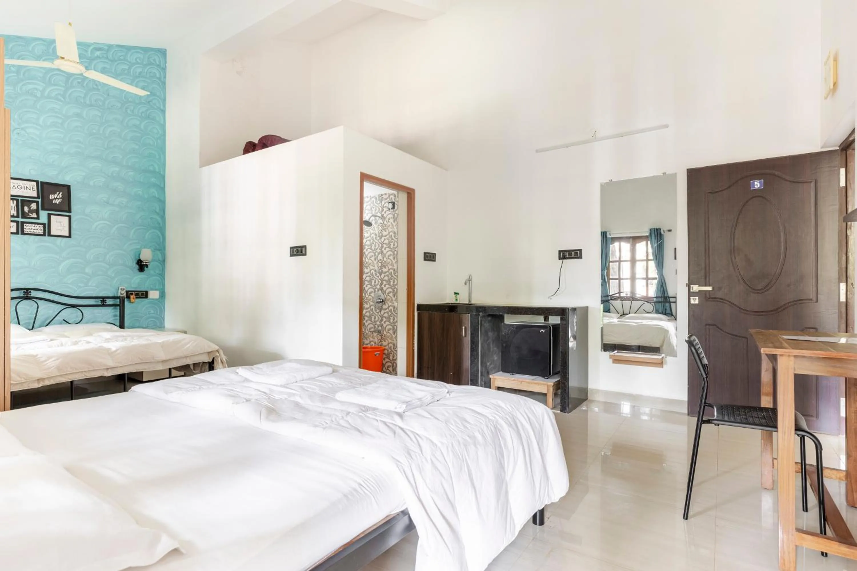 Bed in Casa De Mor Villa with Pool