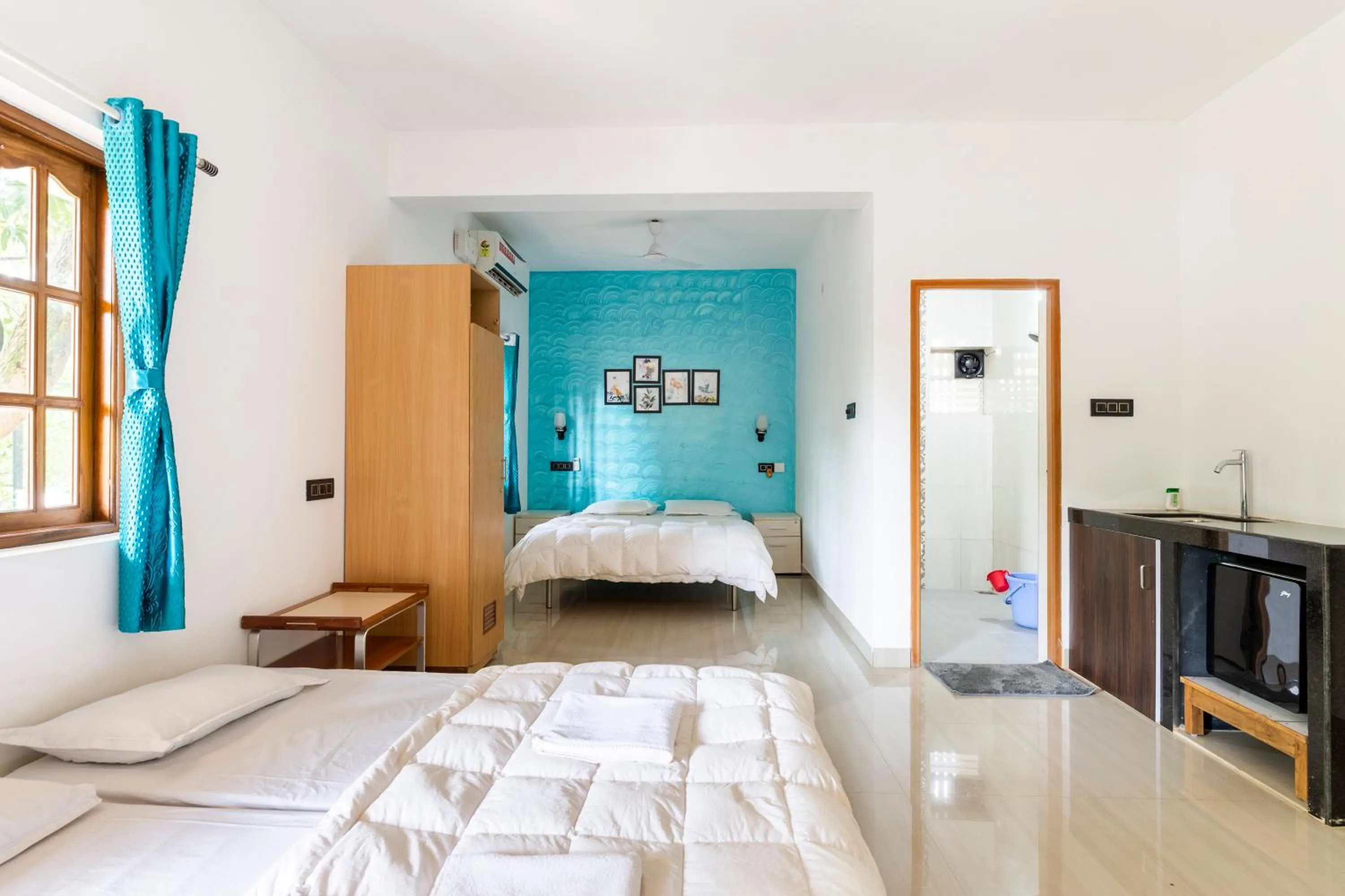 Bed in Casa De Mor Villa with Pool