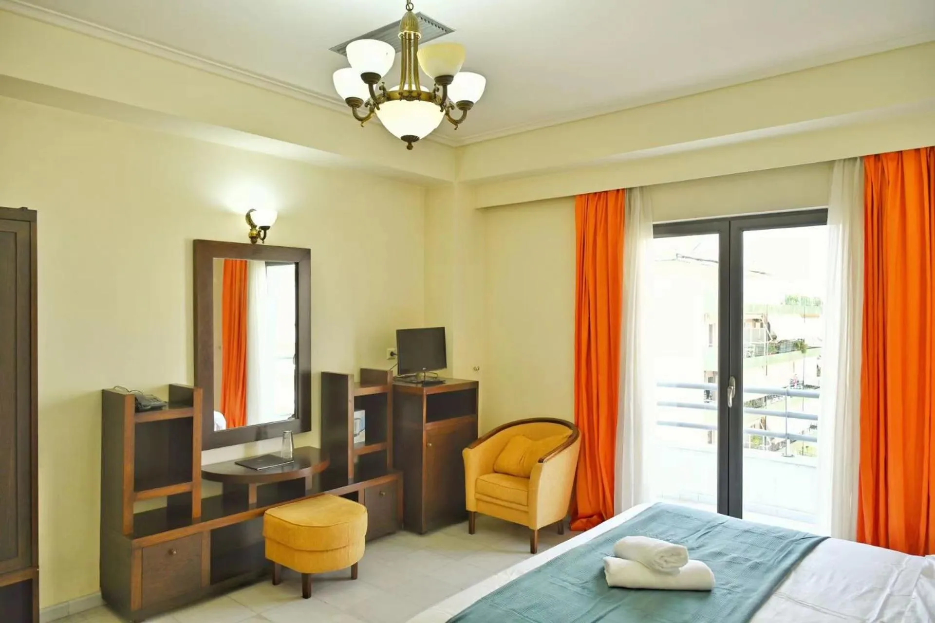 Seating area in New Times Home & Hotels Near Metro Station Athens Center