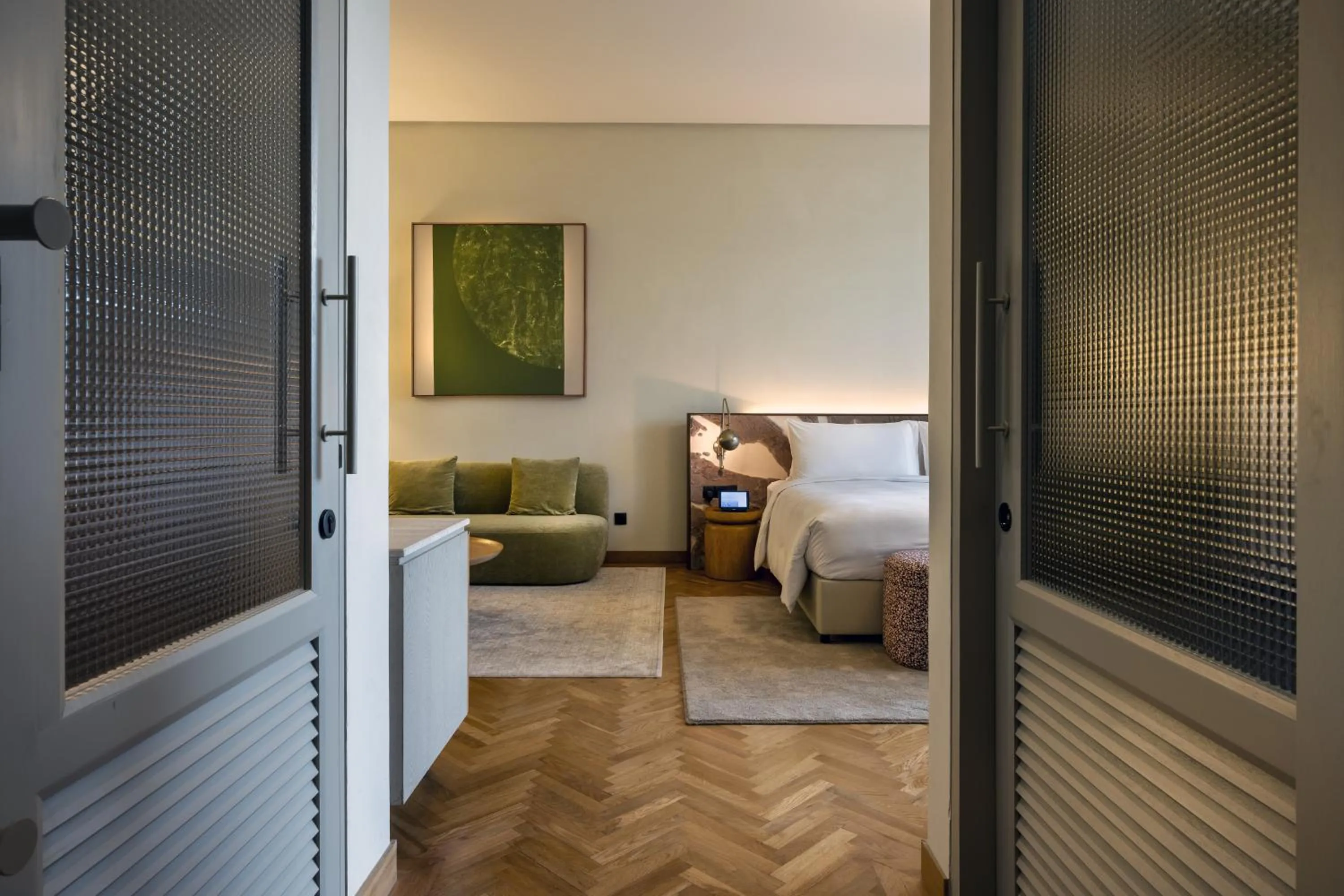 Living room, Bed in Else Kuala Lumpur, a member of Design Hotels