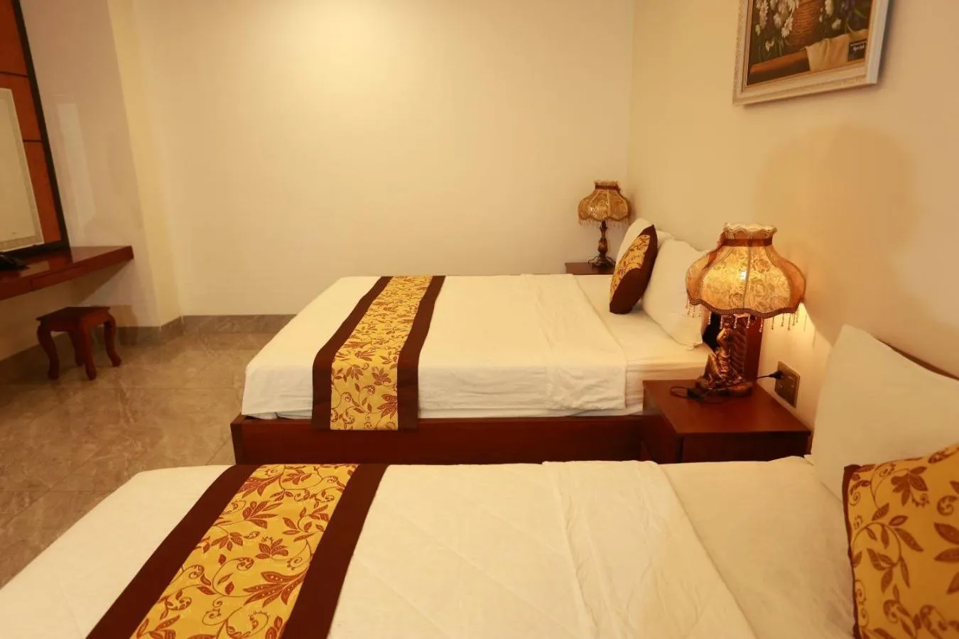 Bed in THANH TAI HOTEL 2
