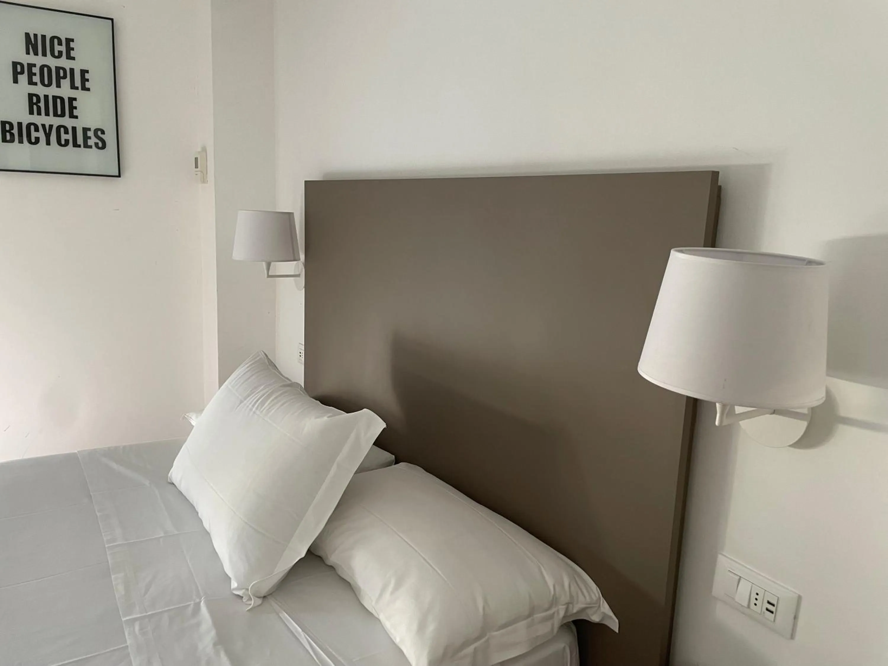 Bed in Hotel Ghironi