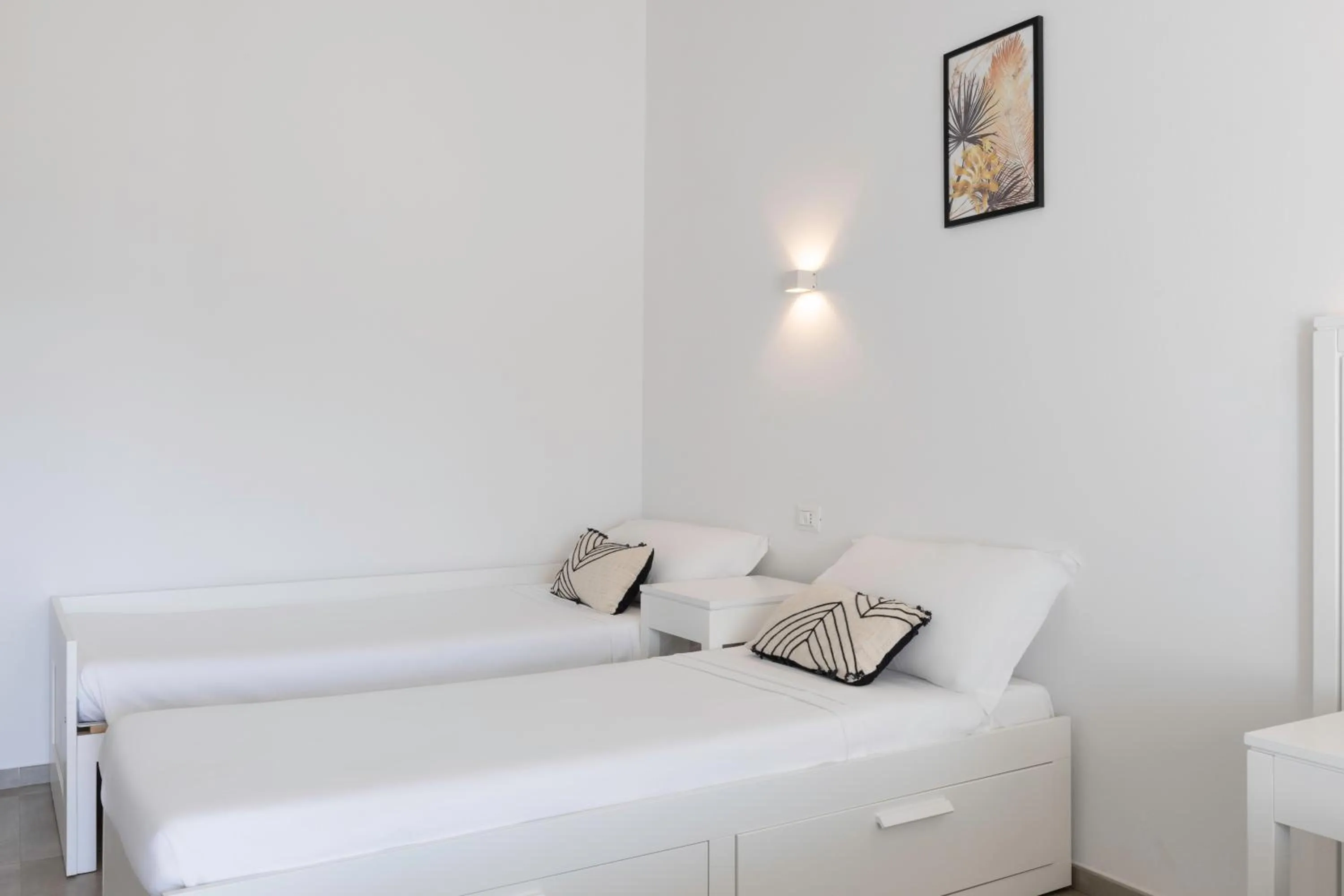 Bed in Hotel S'arena Beach