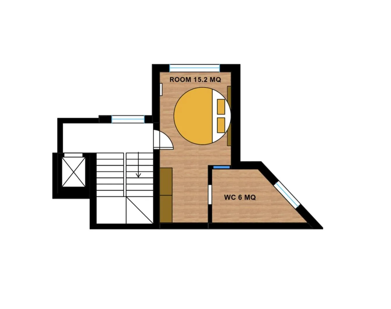 Floor plan in Luxury B&B La Riserva Dannunziana