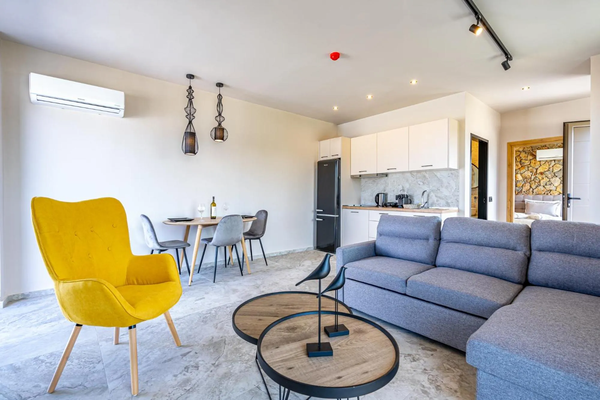 Living room in Pathos SeaSide Suites