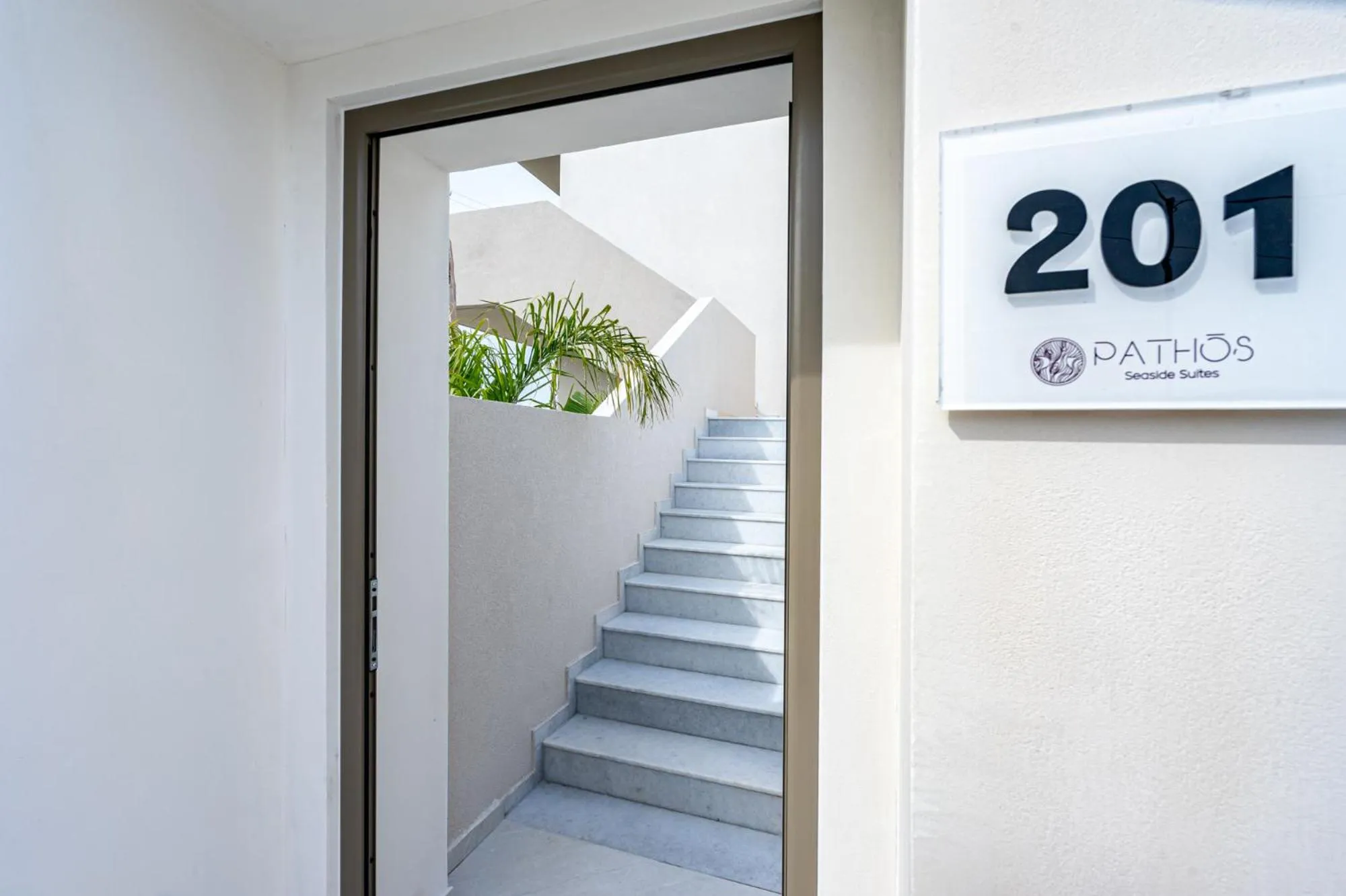 Facade/entrance in Pathos SeaSide Suites