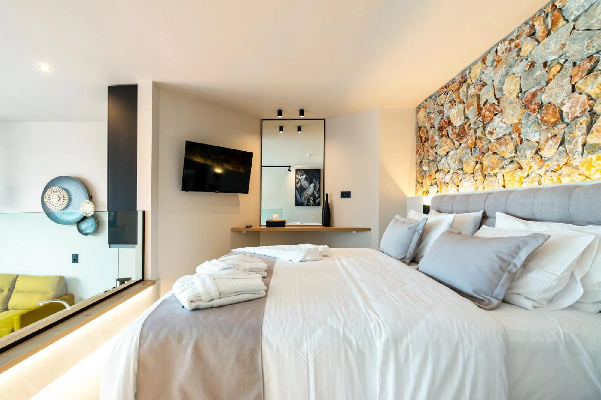 Bedroom, Bed in Pathos SeaSide Suites