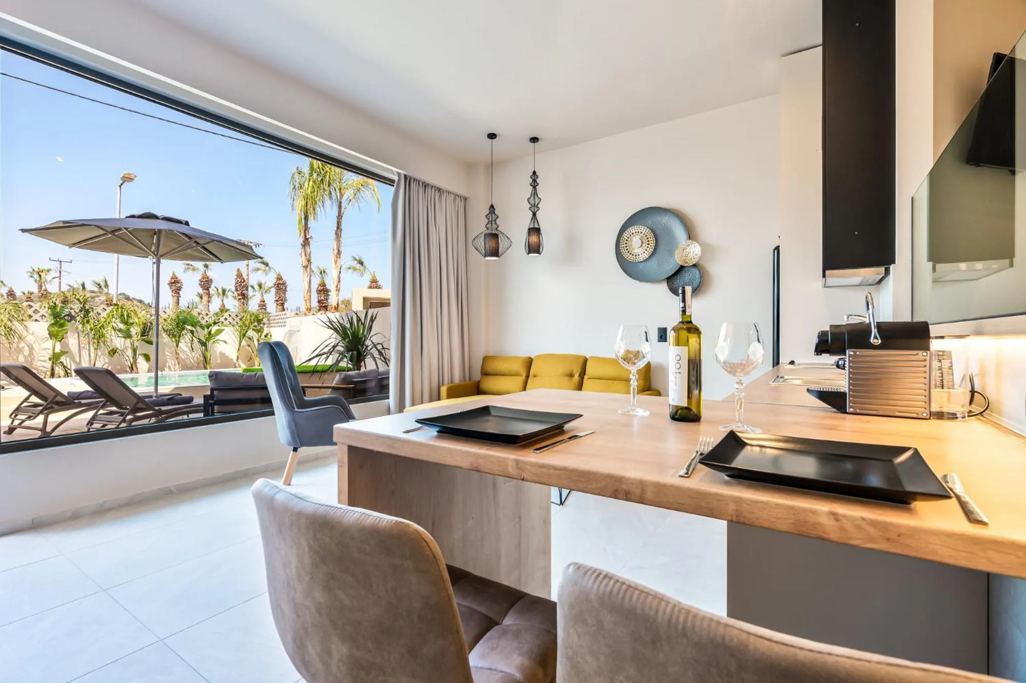Dining area in Pathos SeaSide Suites
