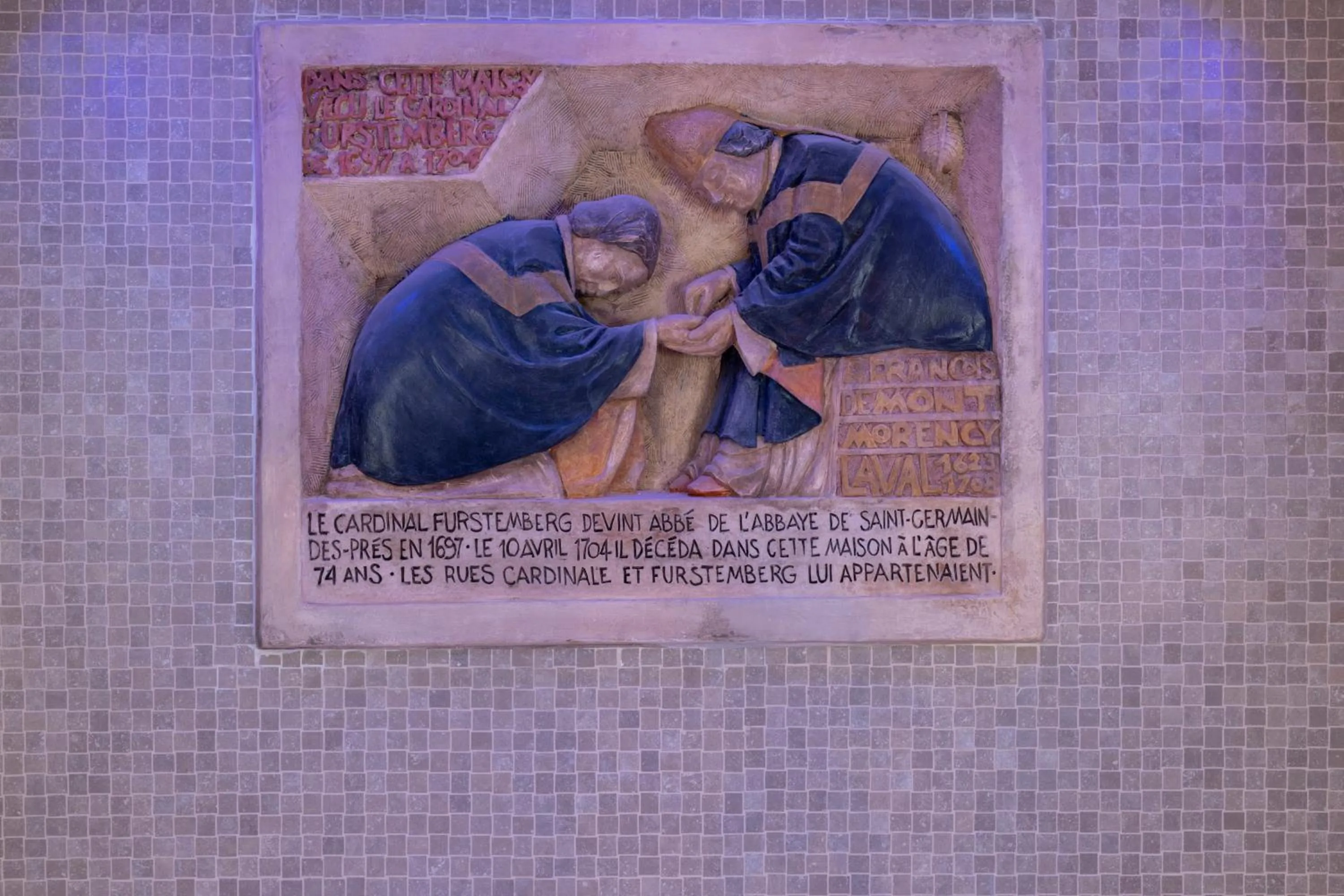 Decorative detail in Maison Cardinal Furstemberg