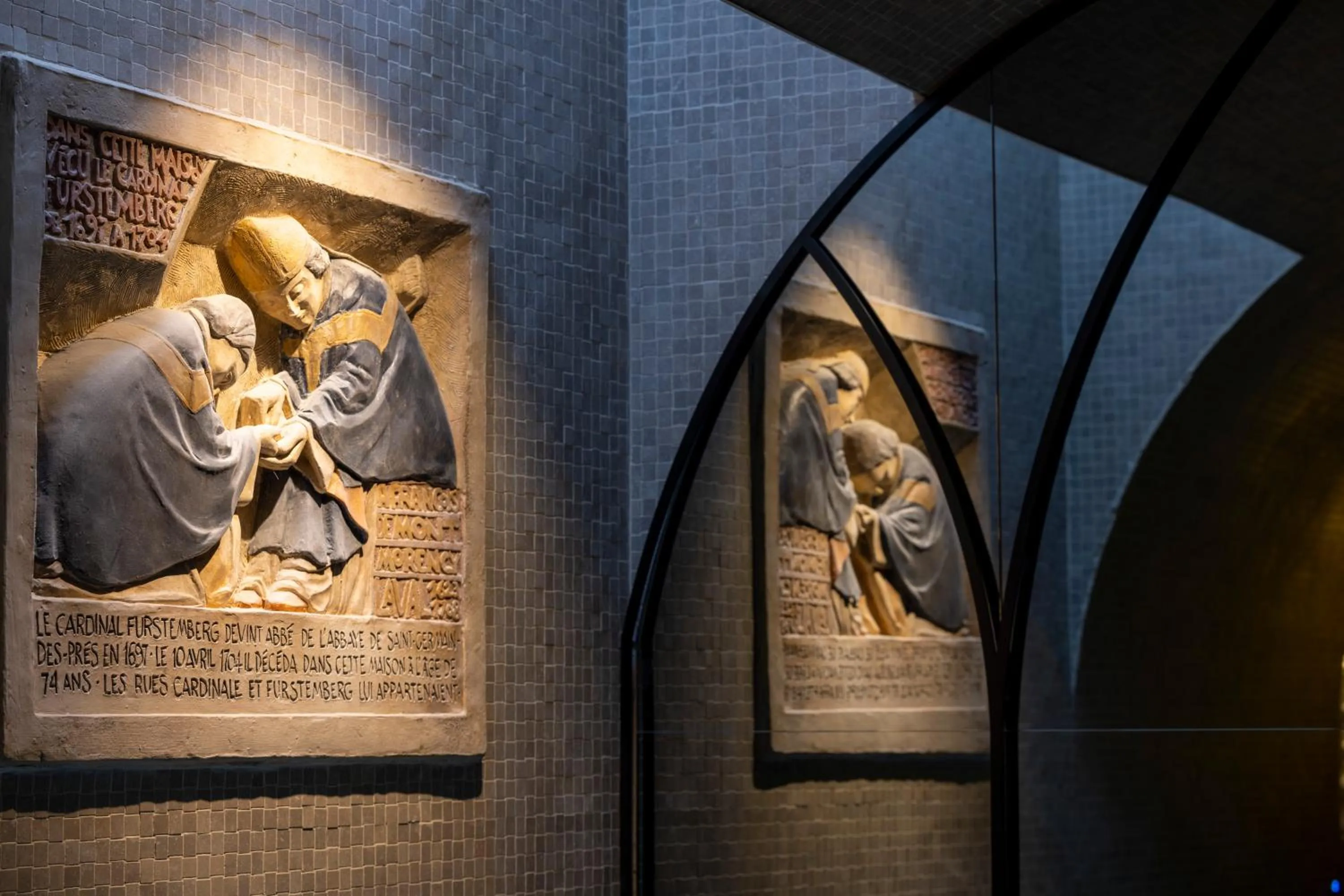 Decorative detail in Maison Cardinal Furstemberg