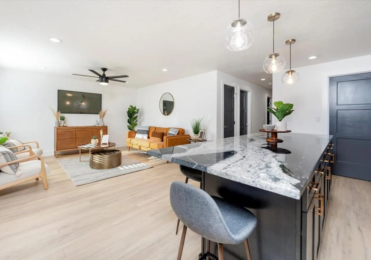 TV and multimedia in Mid Century Modern Boise-River Bungalow w/ Hot Tub