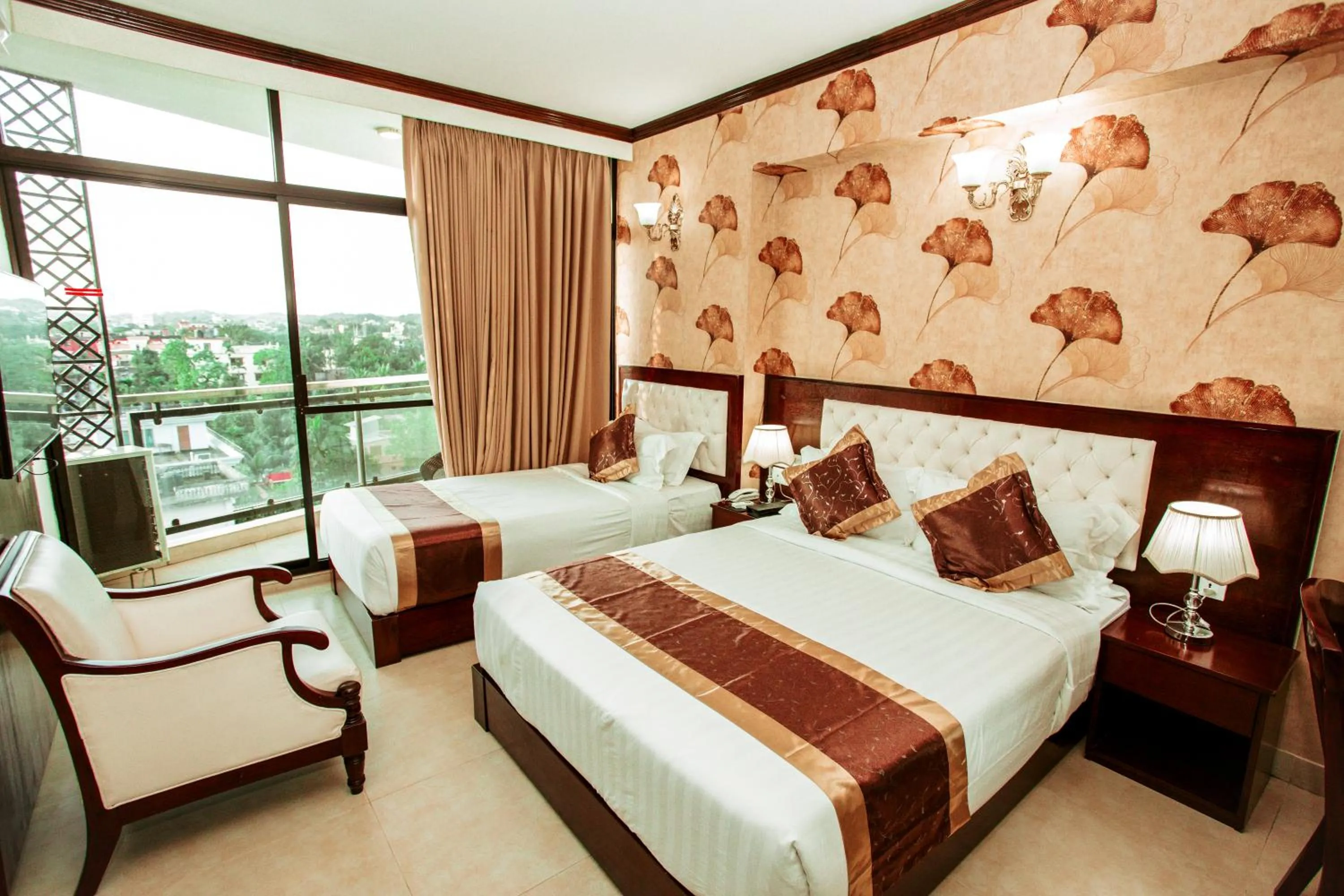 Bedroom, Bed in Hotel Crystal Rose - Sylhet