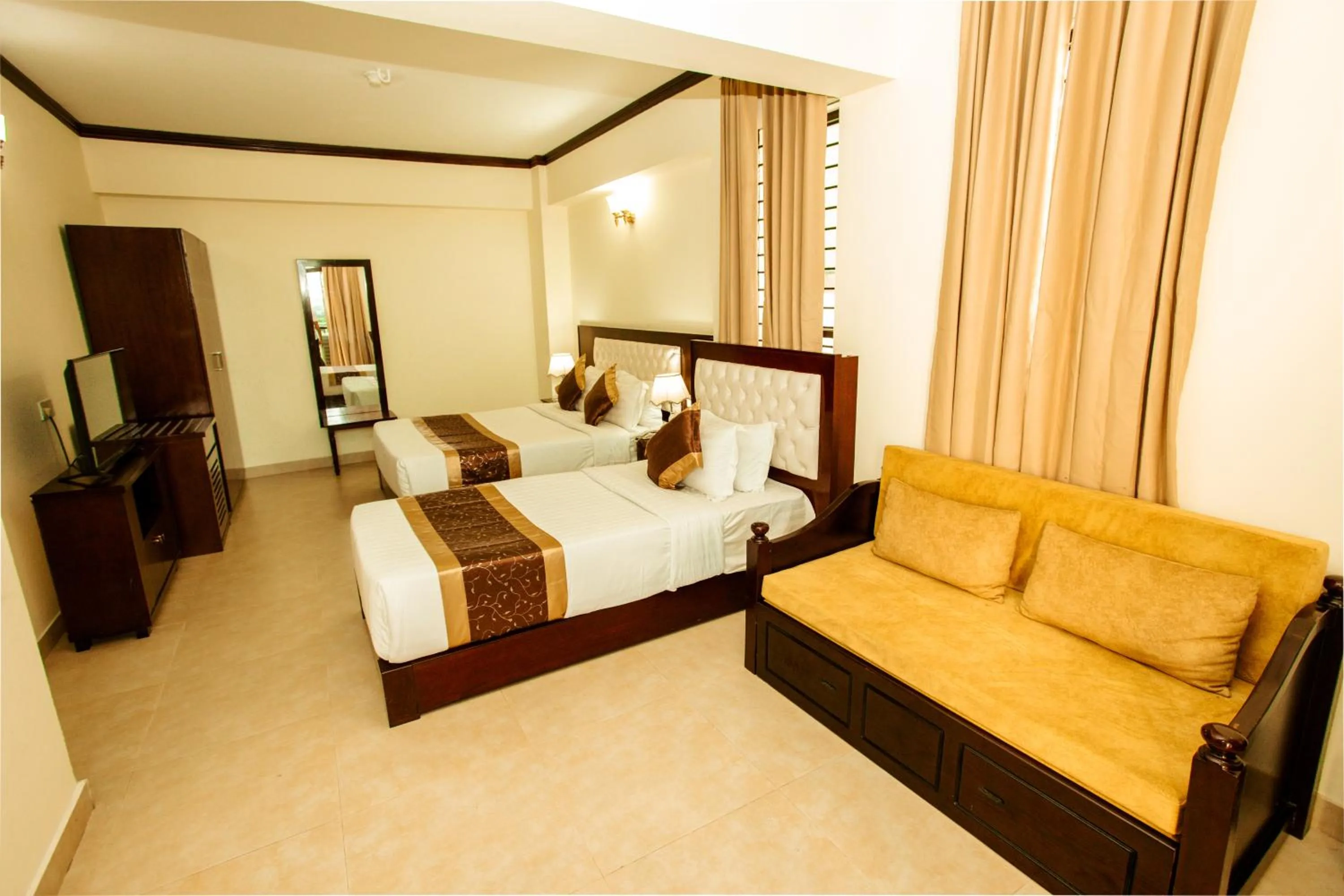 Bedroom, Bed in Hotel Crystal Rose - Sylhet
