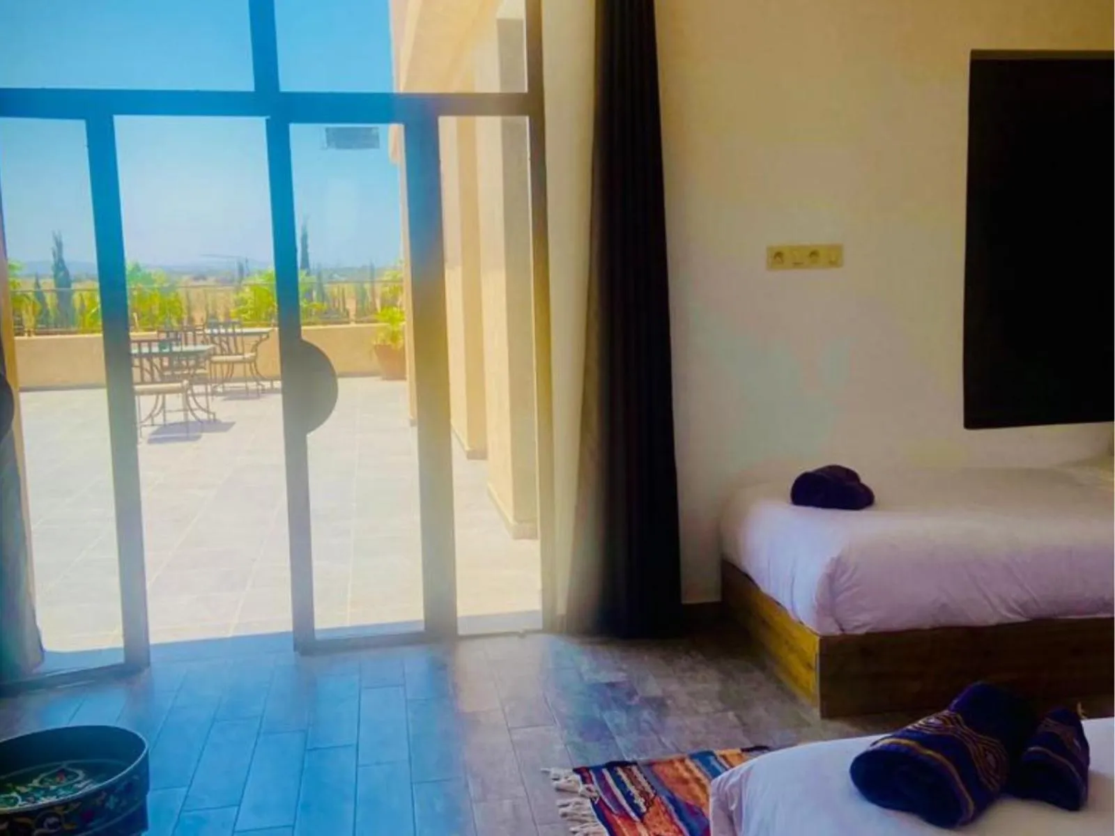 Balcony/Terrace, Bed in Dar Ayman Essaouira