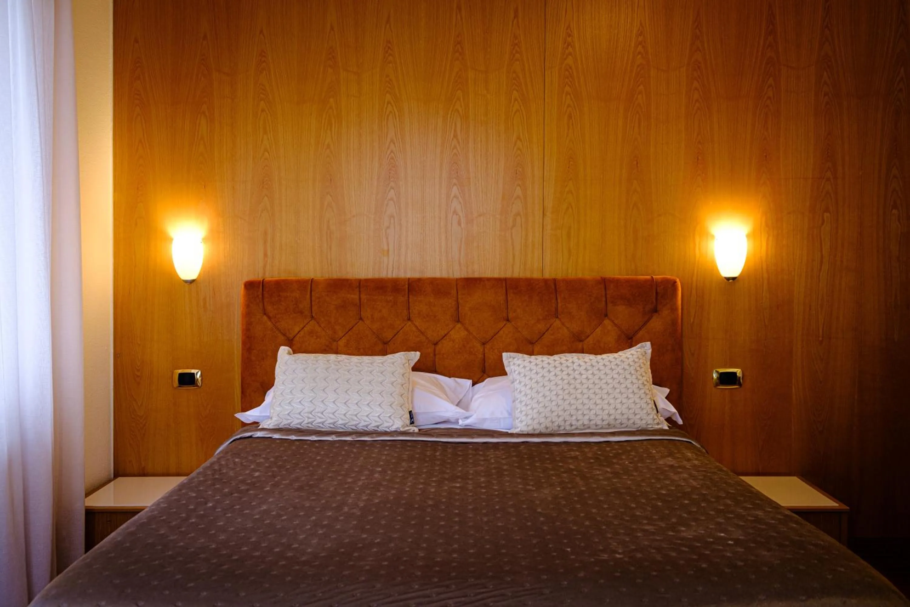 Bed in Hotel Sonenga