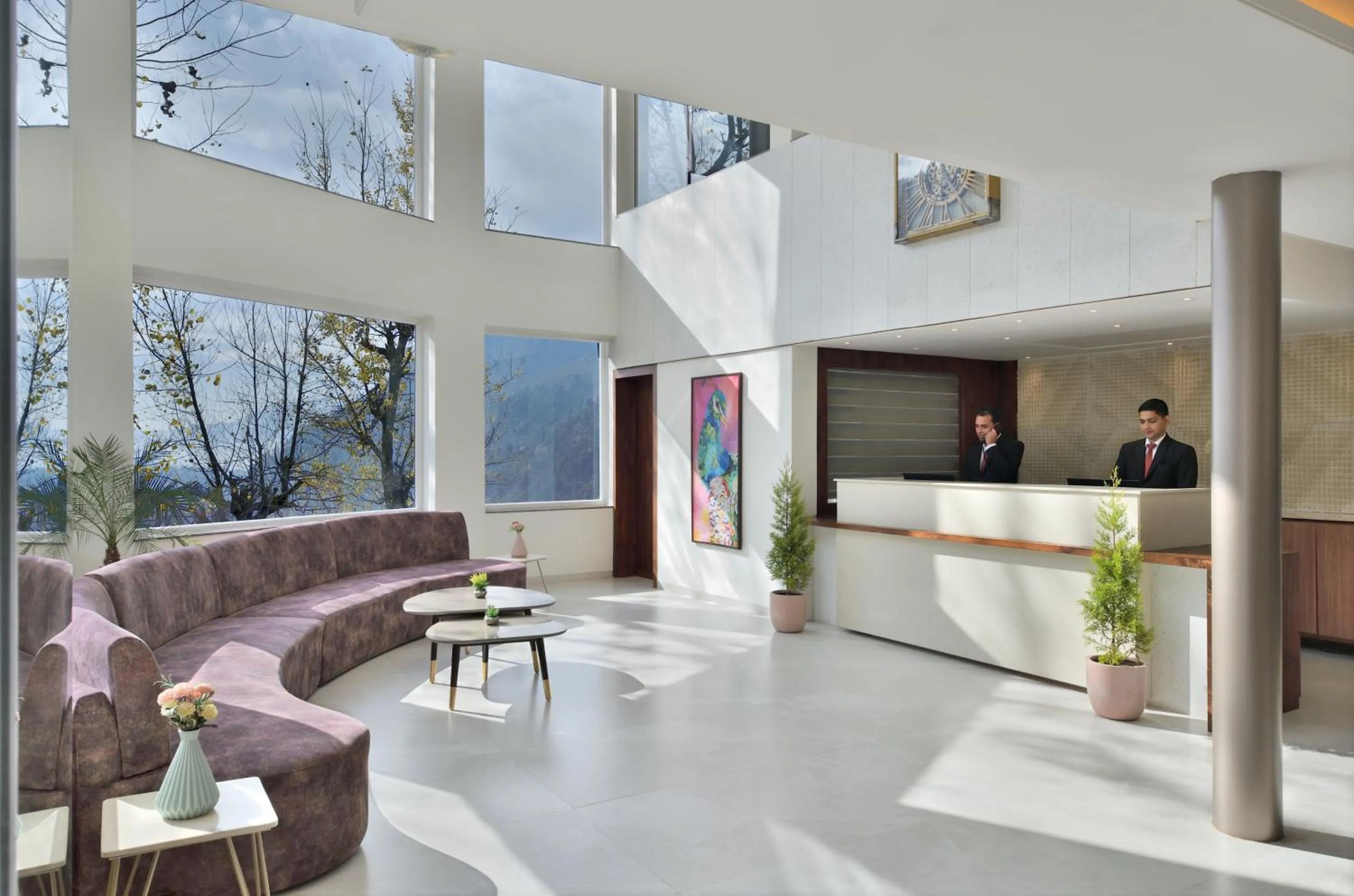 Lobby or reception in juSTa Grand View Resort & Spa, Manali