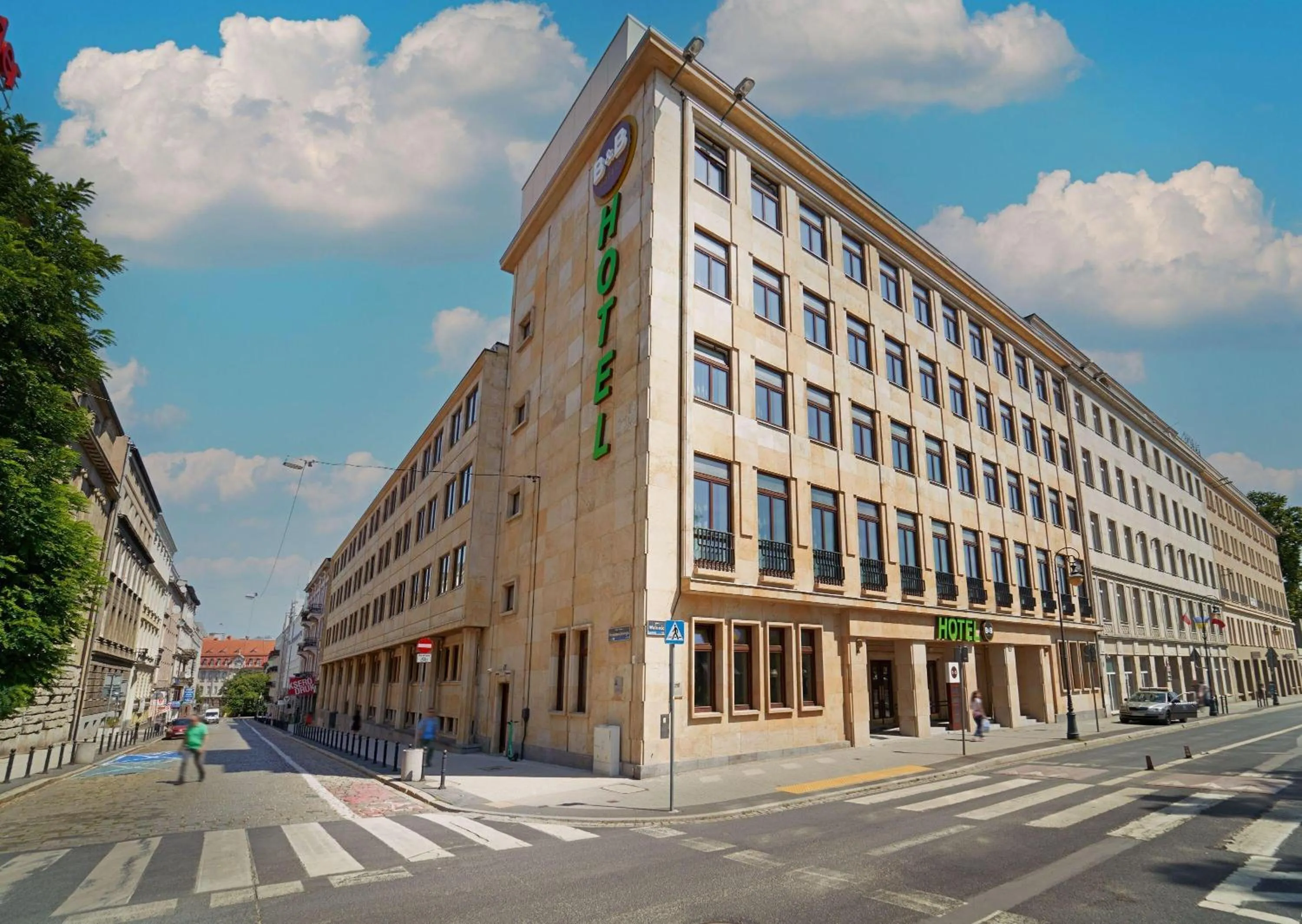 Property building in B&B Hotel Poznań Old Town