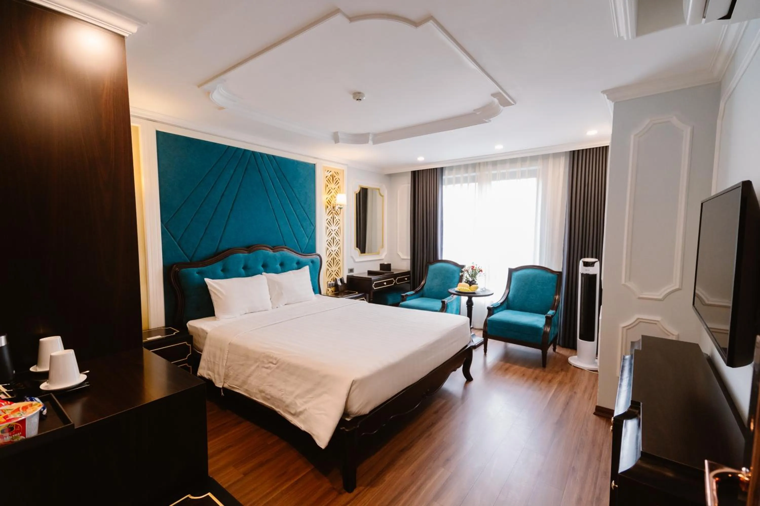 furniture, Bed in Hồng Vận Hotel