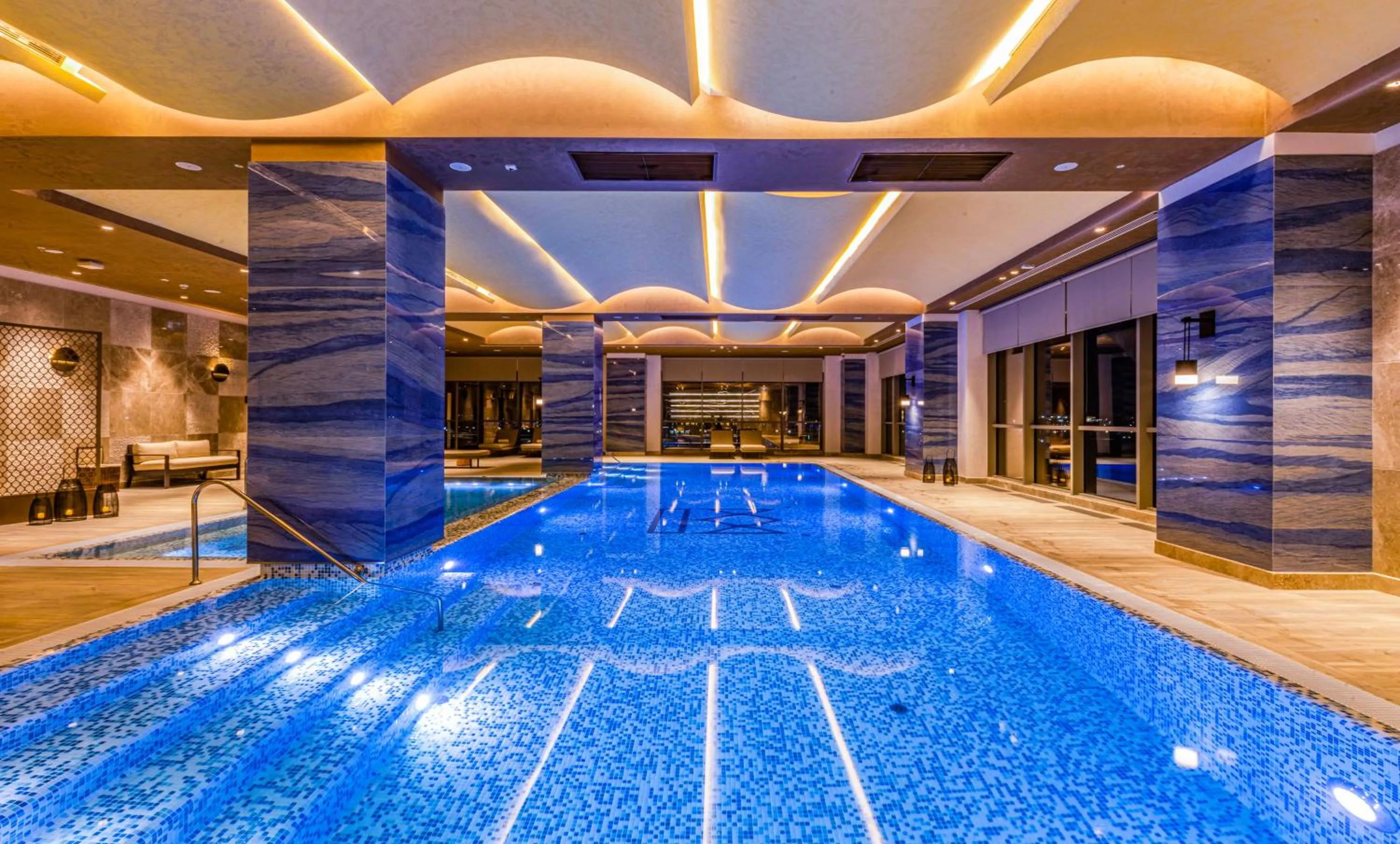 Pool view in Hilton Samarkand Regency