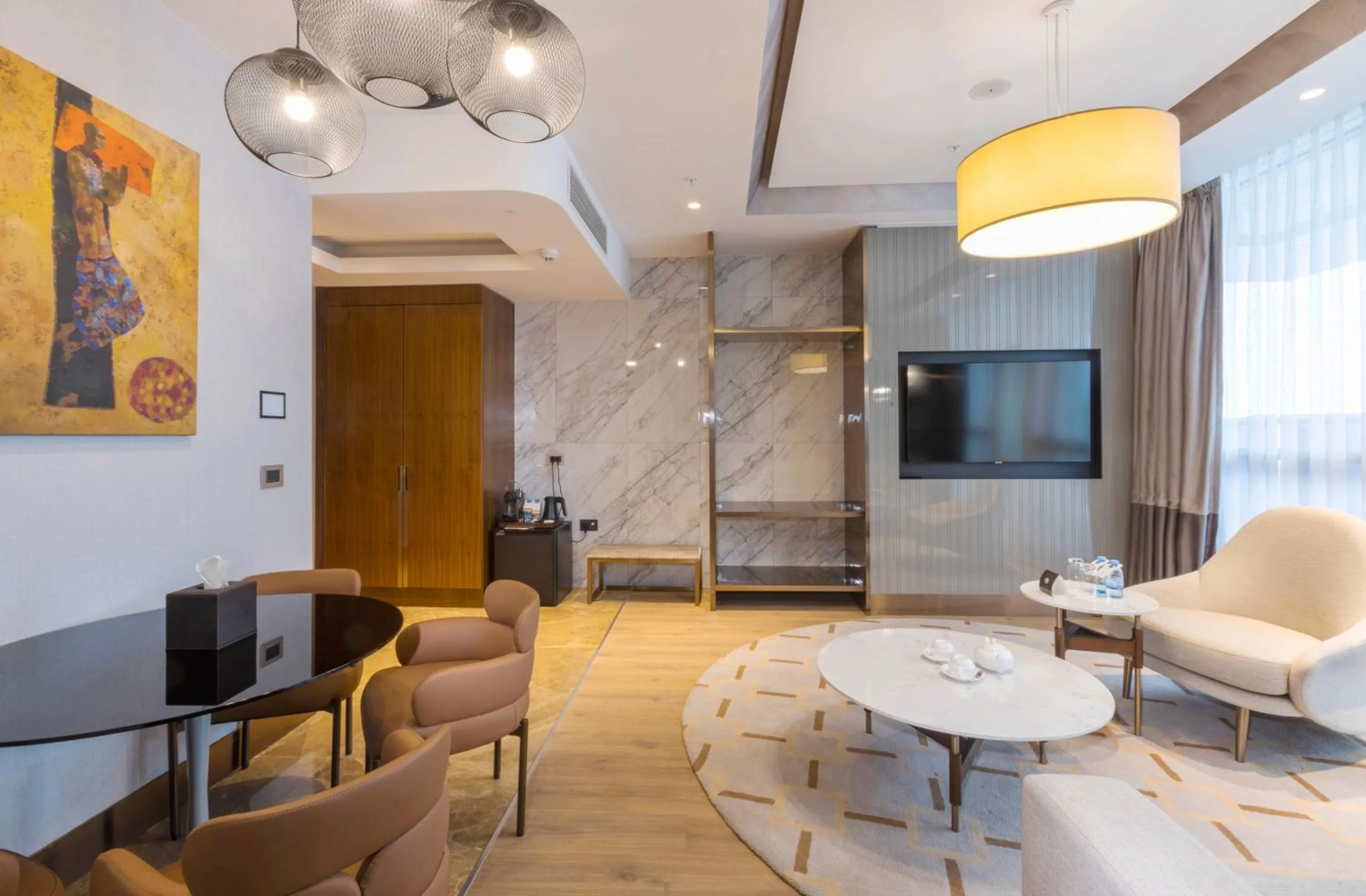 Seating area in Hilton Samarkand Regency