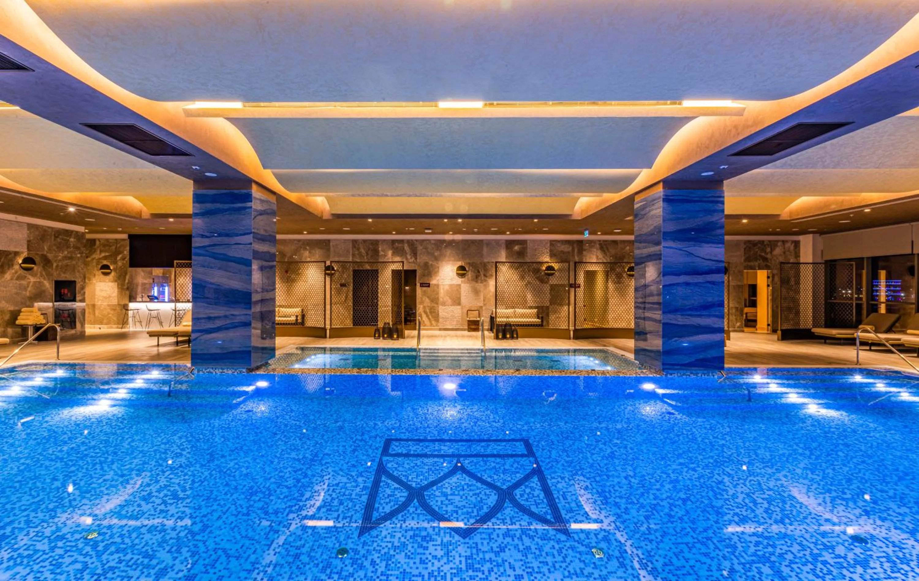 Pool view in Hilton Samarkand Regency