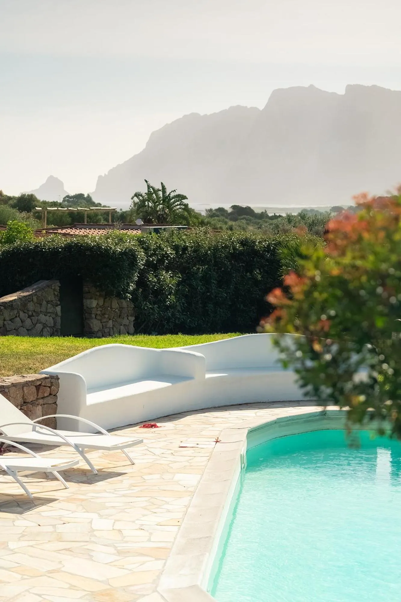 Garden view in Hotel Ollastu