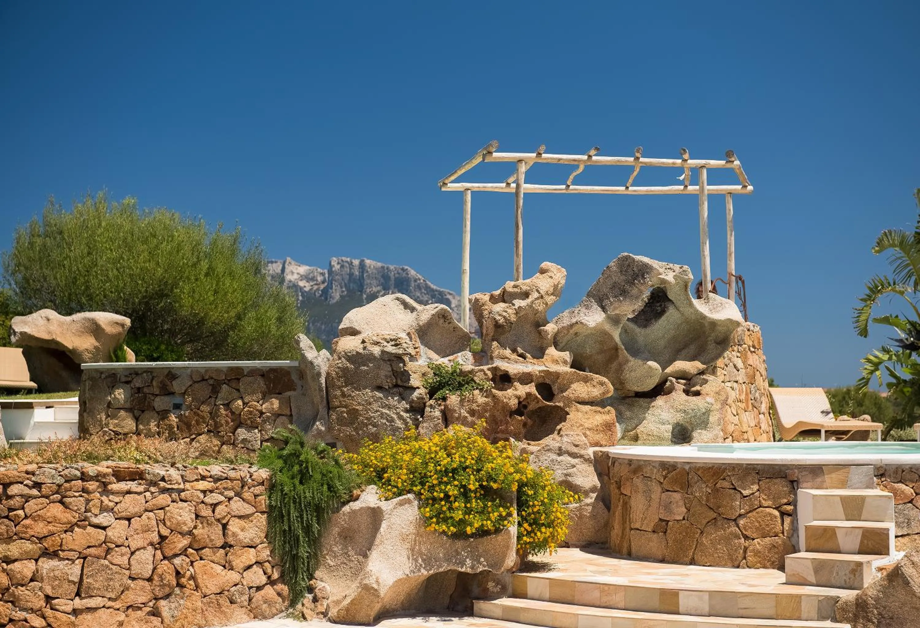 Garden in Hotel Ollastu