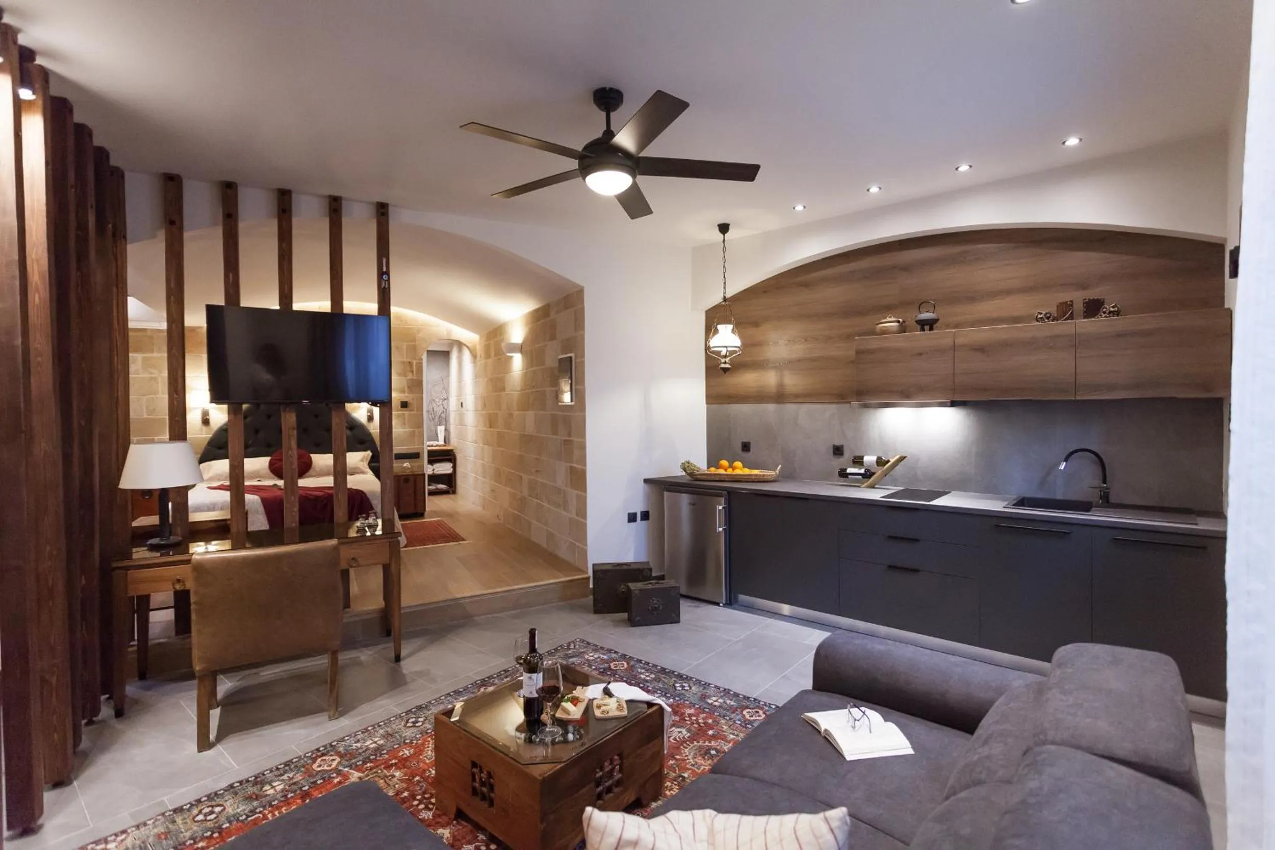 Seating area in Utopia Luxury Suites - Old Town