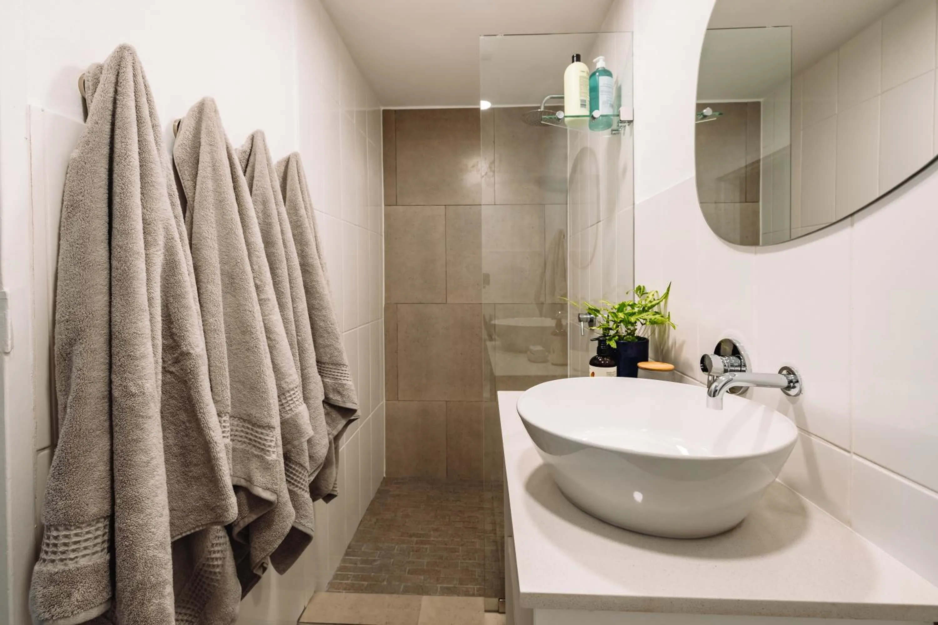 Shower in McLeod's & Stuart's Cottage