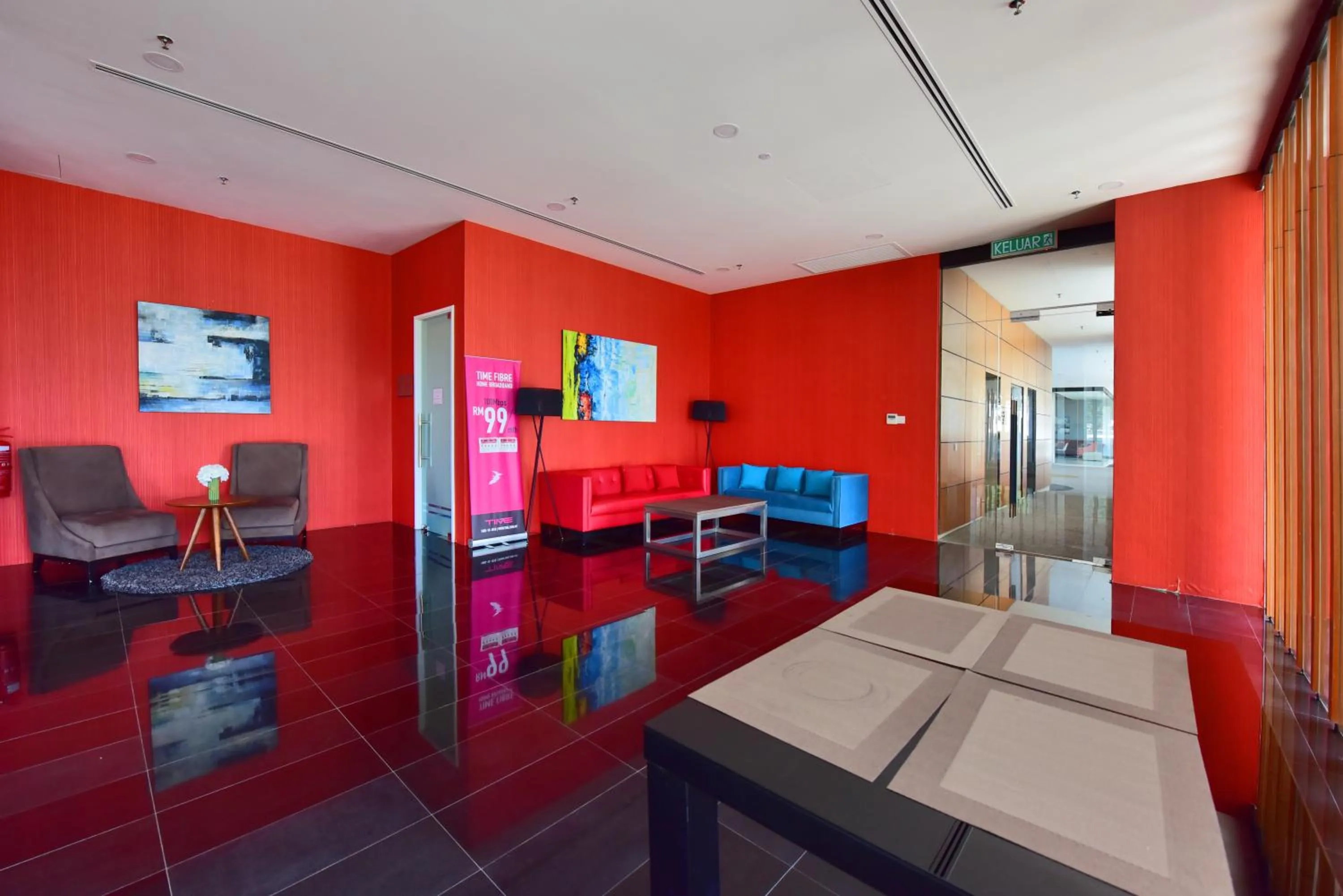 Seating area in The Landmark Penang