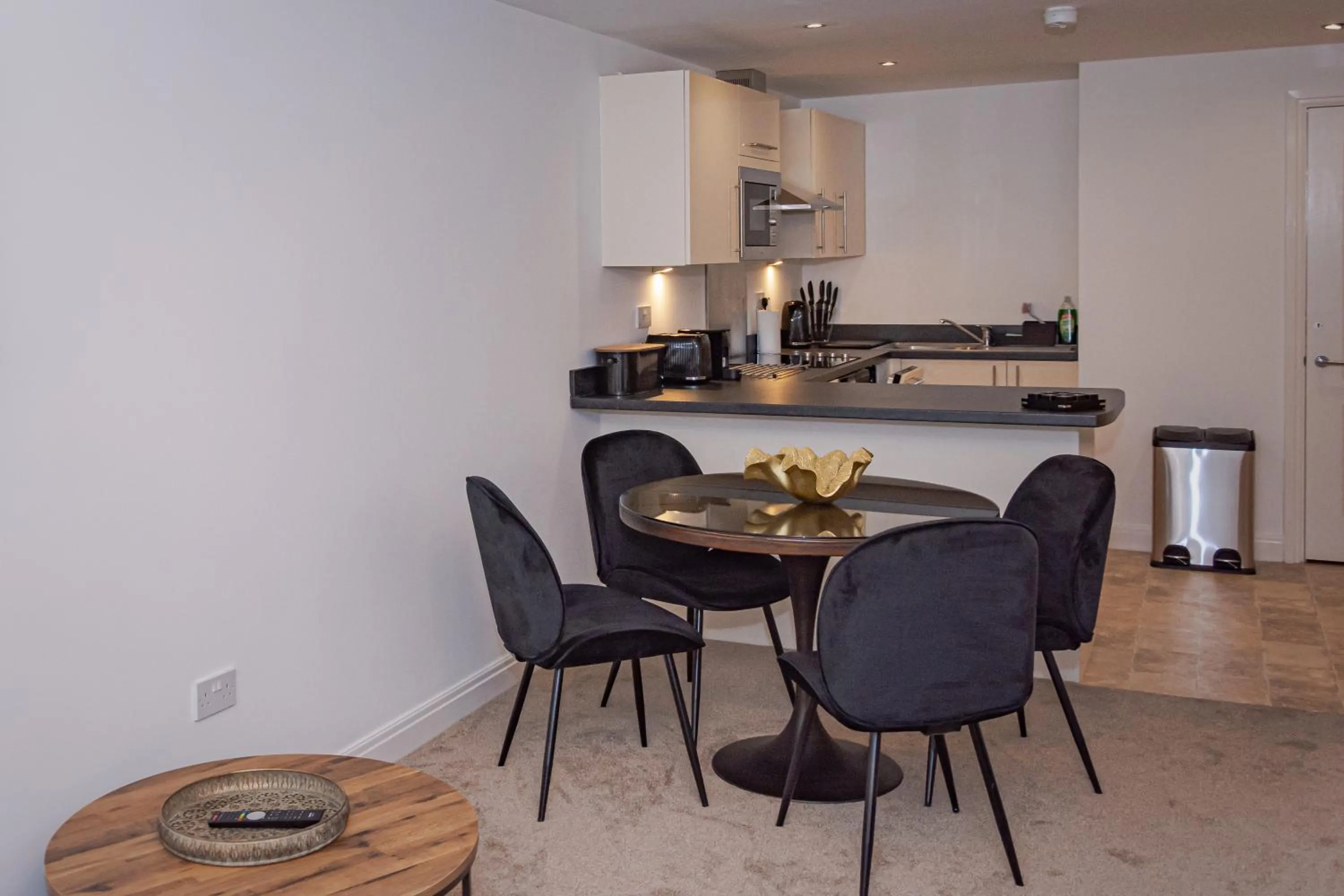 Kitchen or kitchenette in Mode Apartments Winter Gardens Blackpool