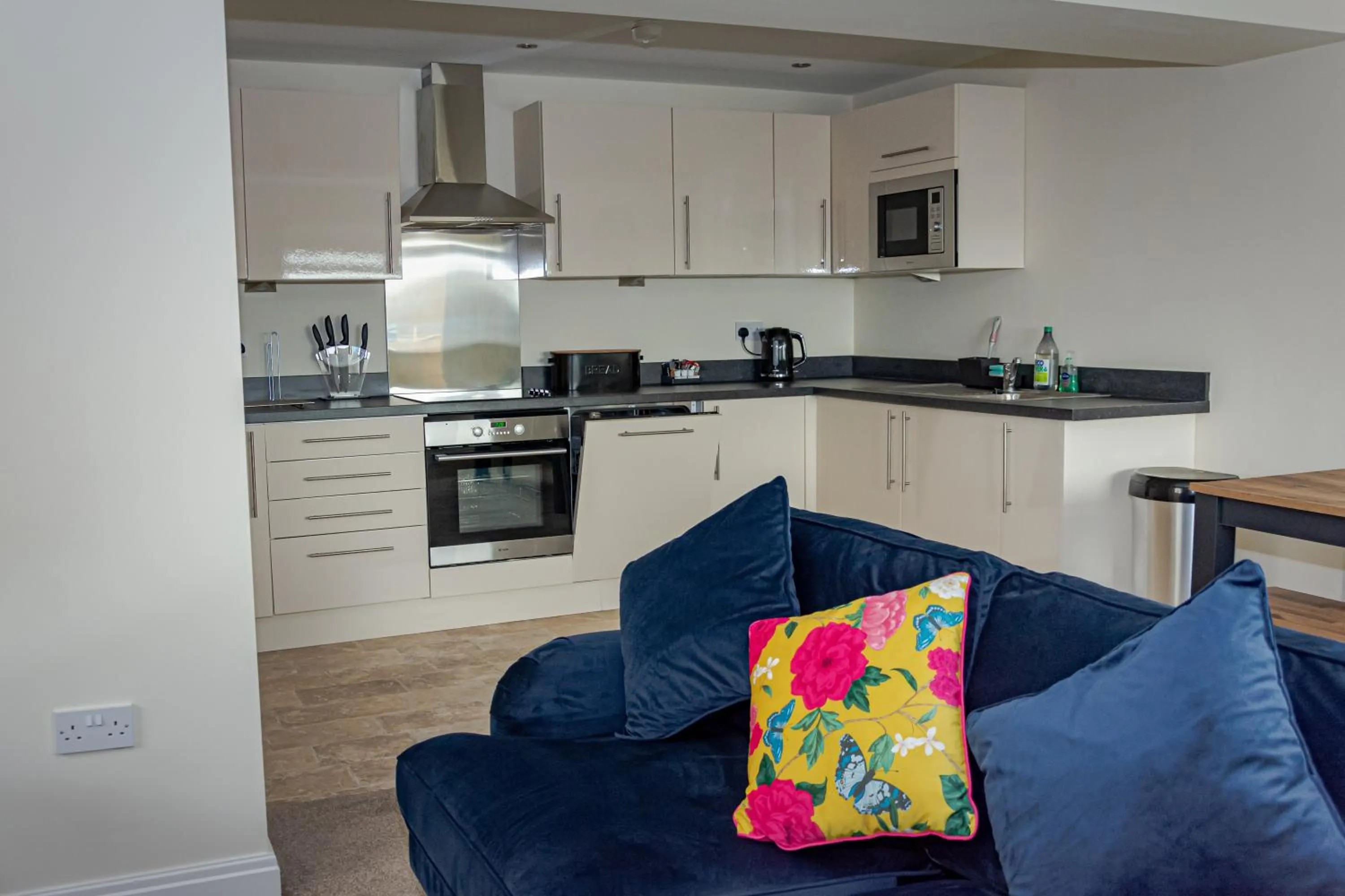 Kitchen or kitchenette in Mode Apartments Winter Gardens Blackpool