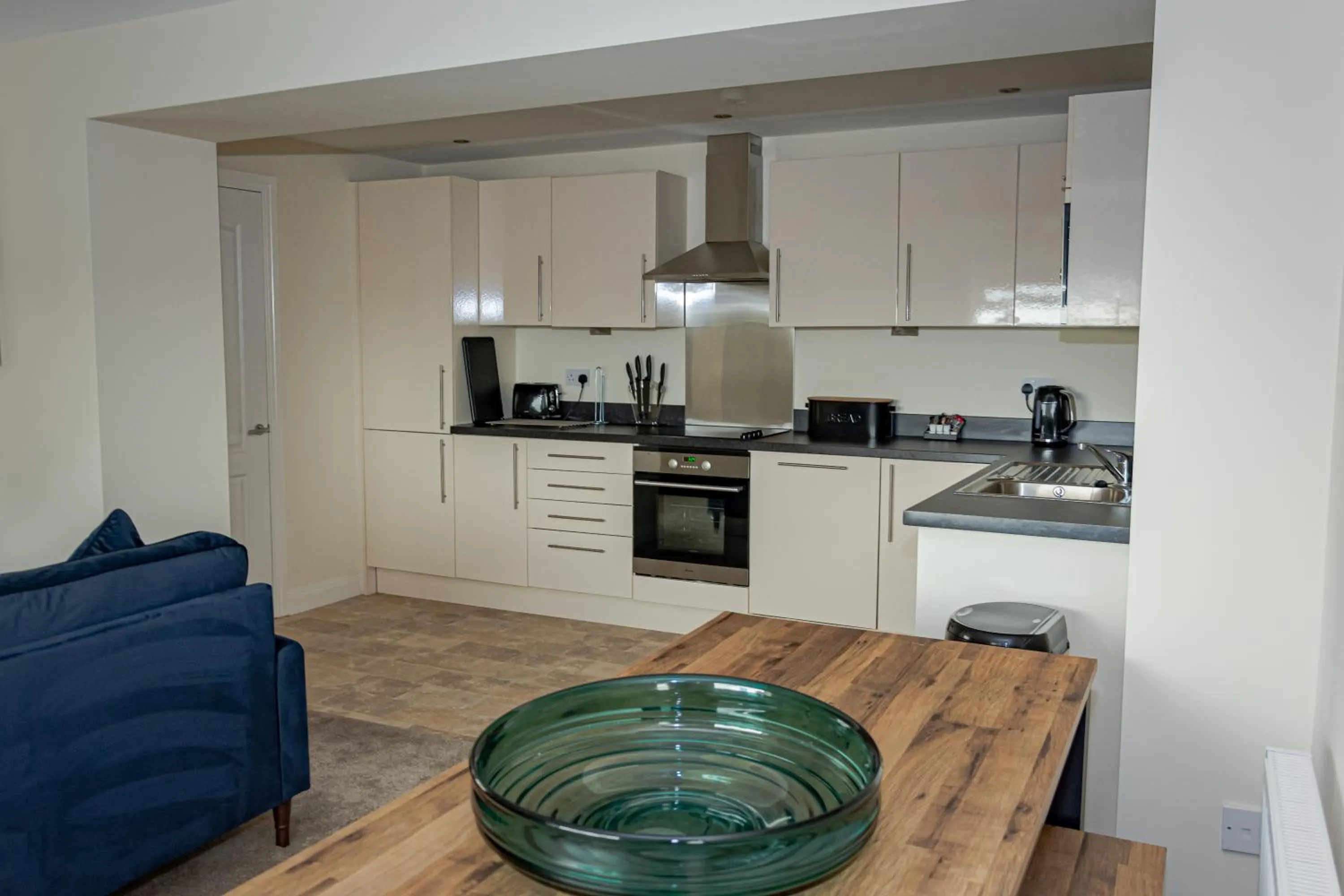 Kitchen or kitchenette in Mode Apartments Winter Gardens Blackpool