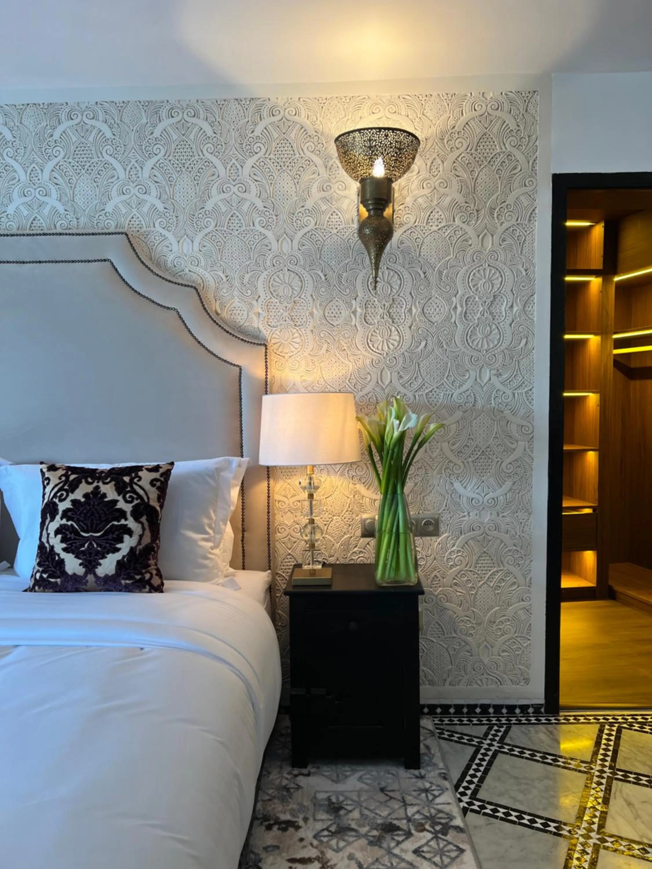 Bed in Palais De Fès Suites & Spa