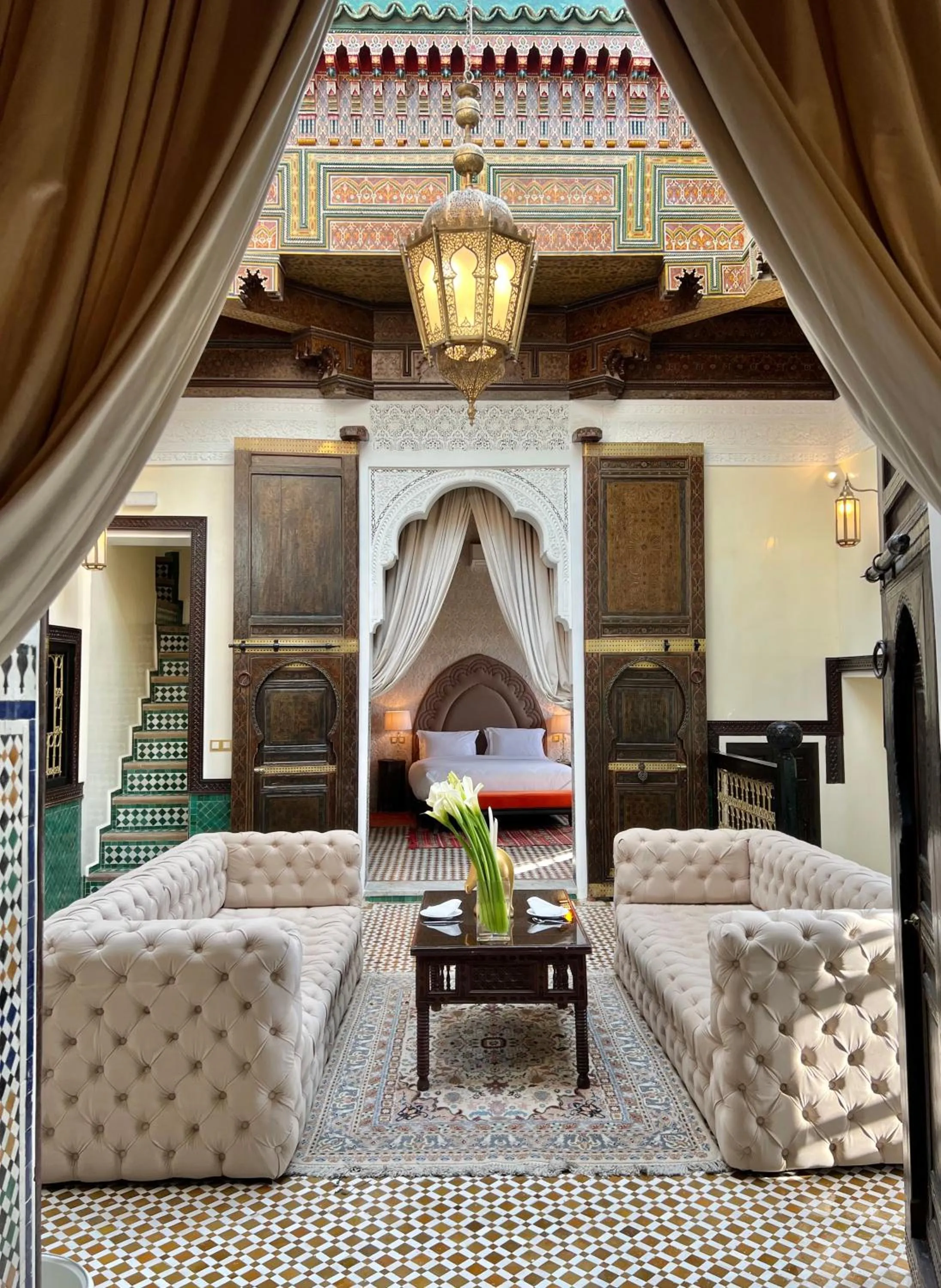 Living room in Palais De Fès Suites & Spa
