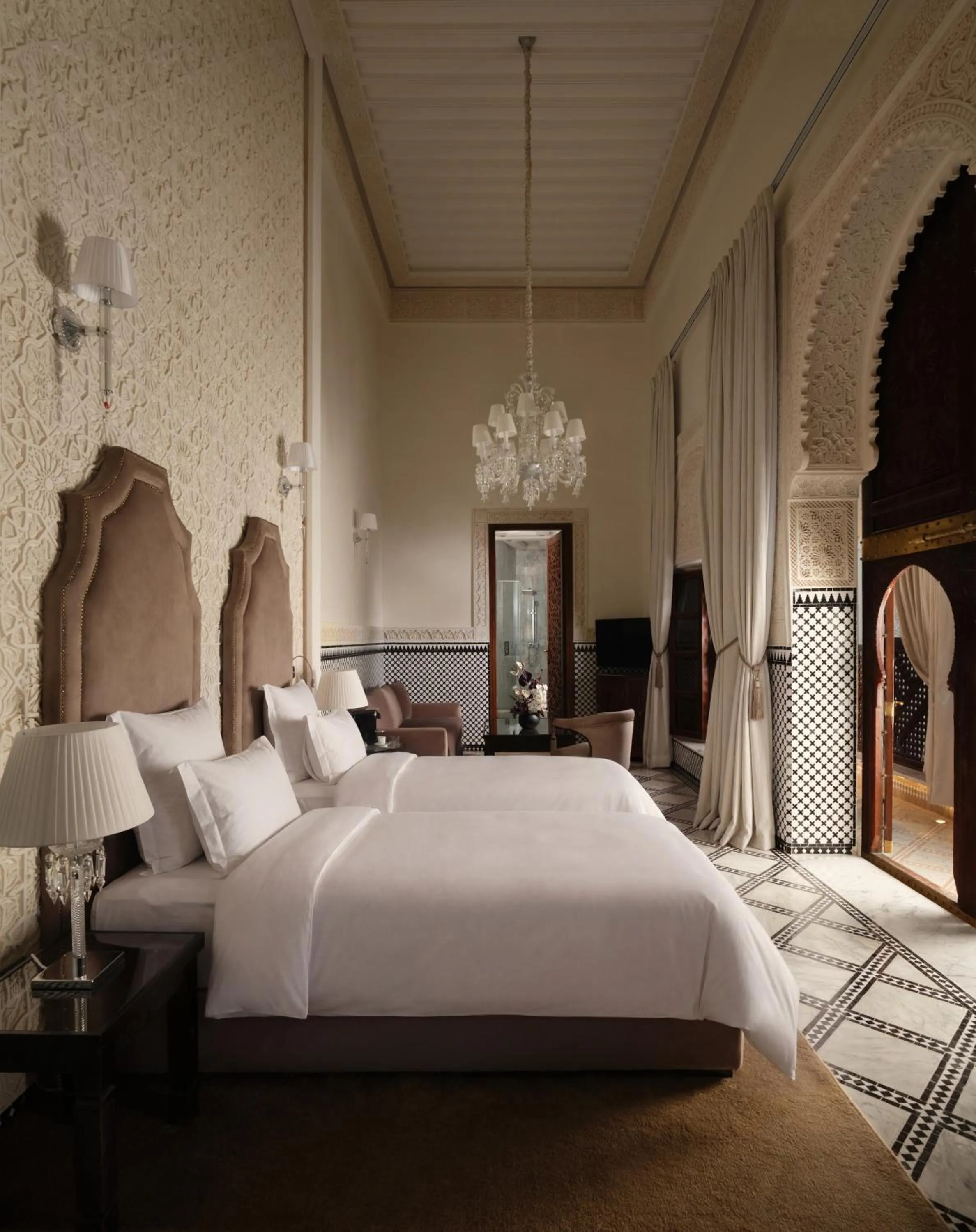 Bed in Palais De Fès Suites & Spa