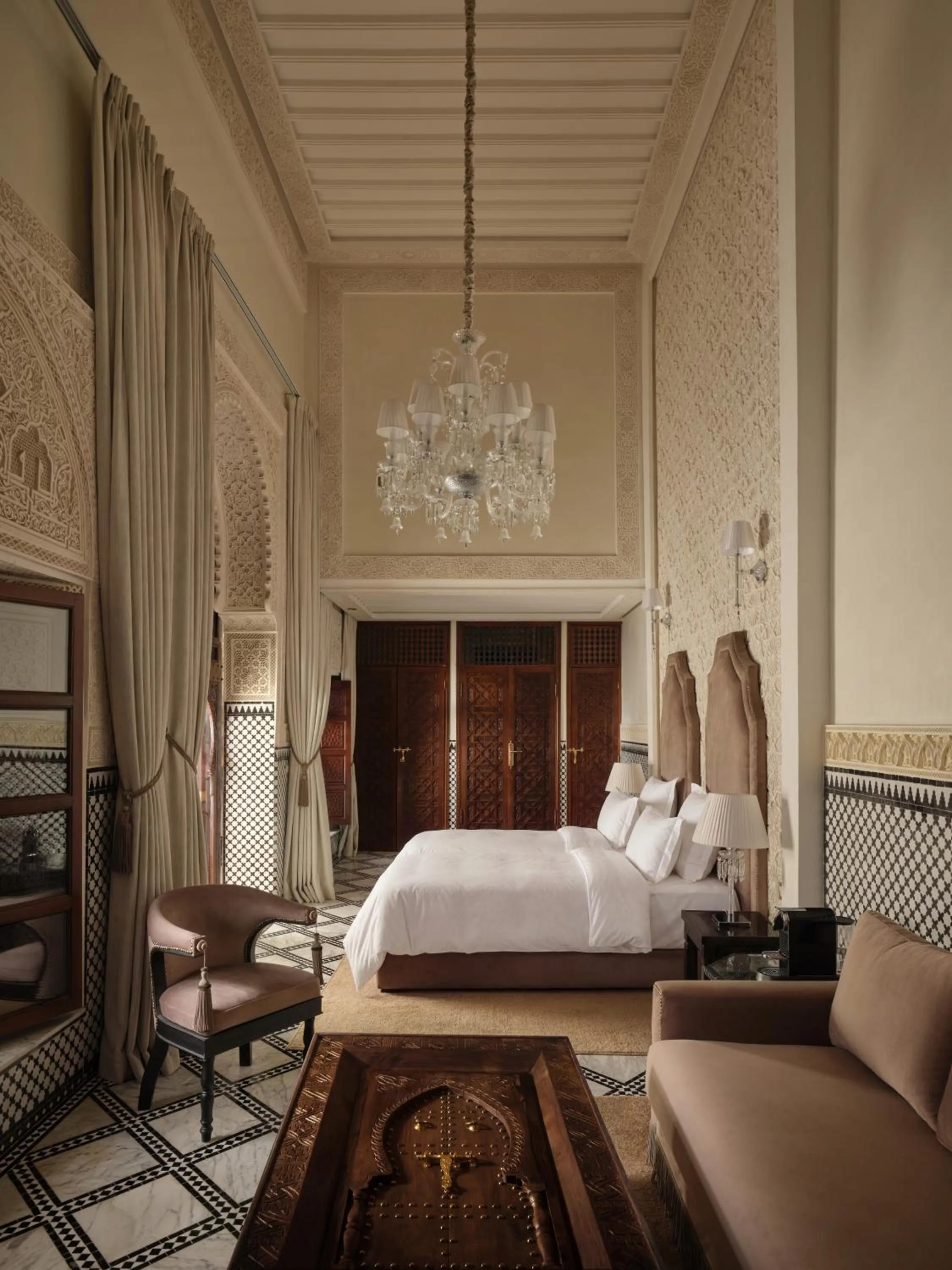 Bed in Palais De Fès Suites & Spa