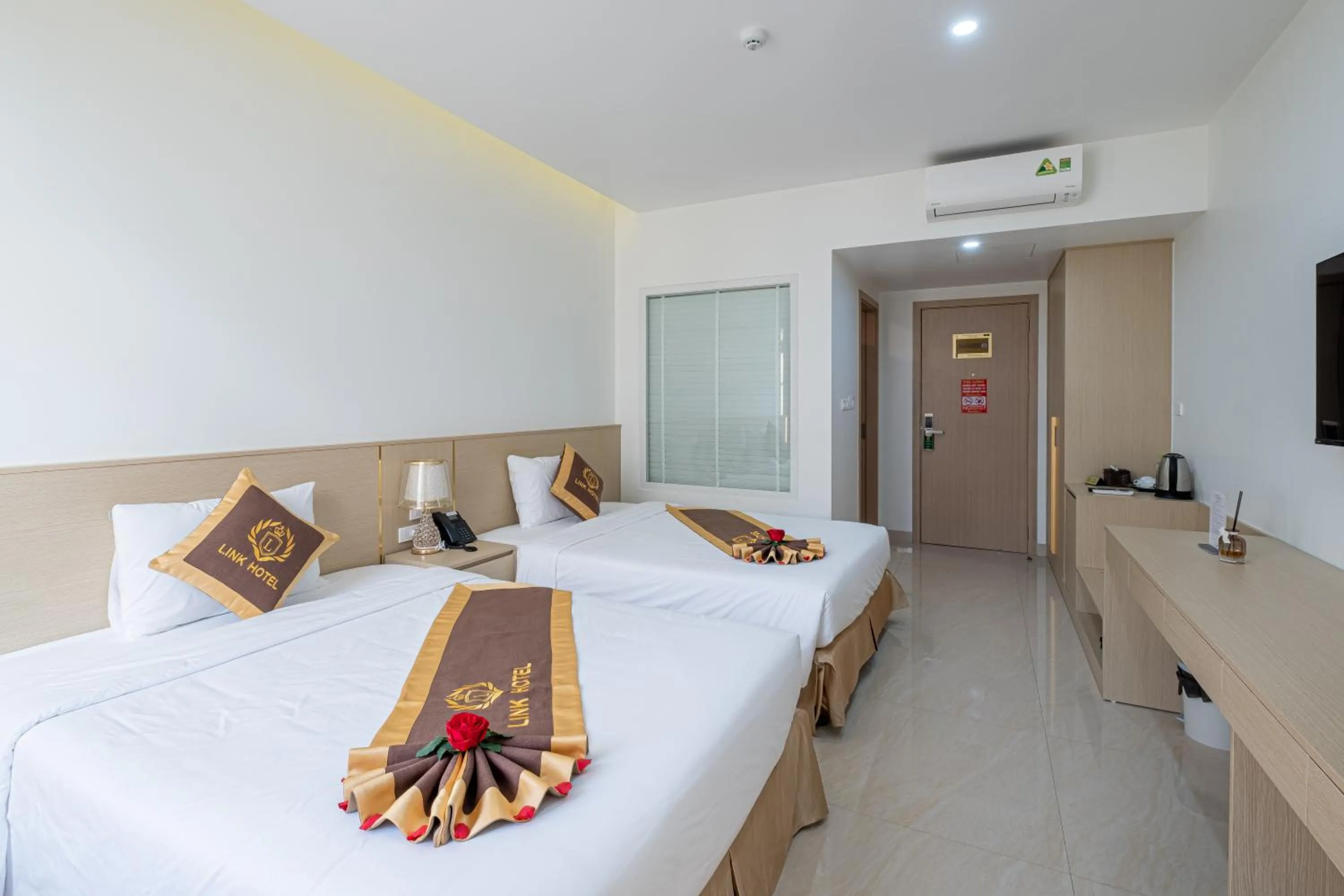 Bed in LINK HOTEL Ha Long