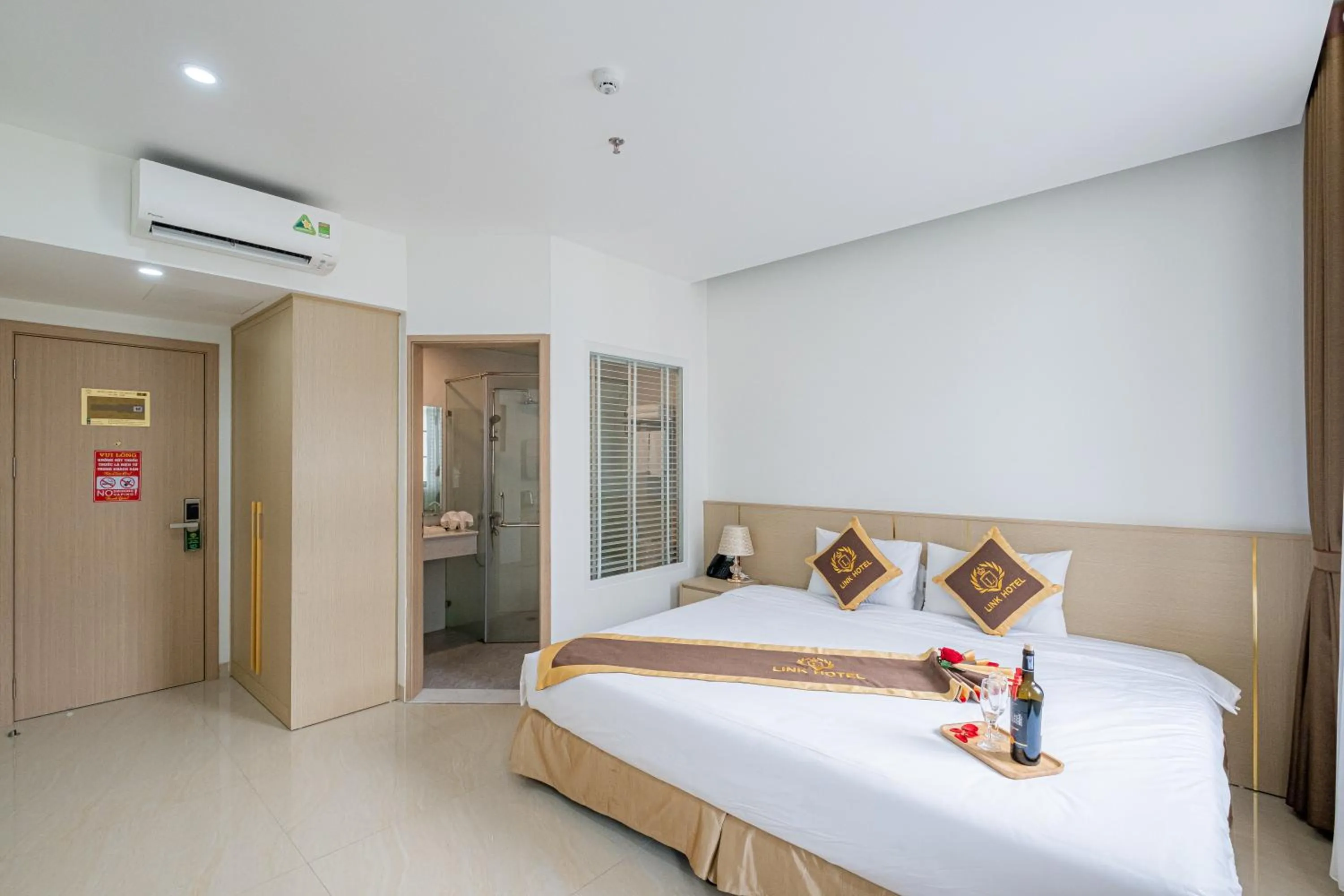 Bed in LINK HOTEL Ha Long