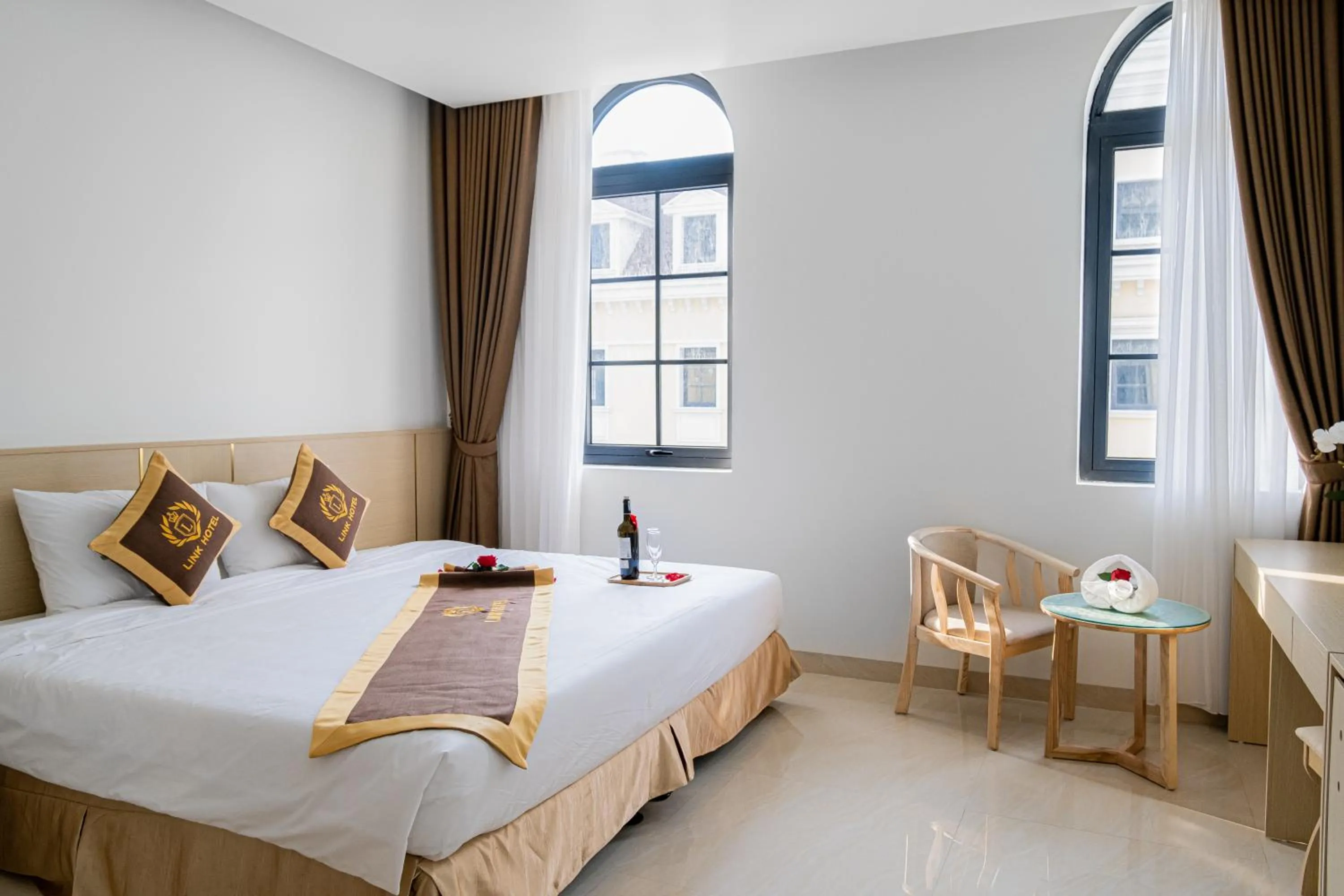 Bed in LINK HOTEL Ha Long