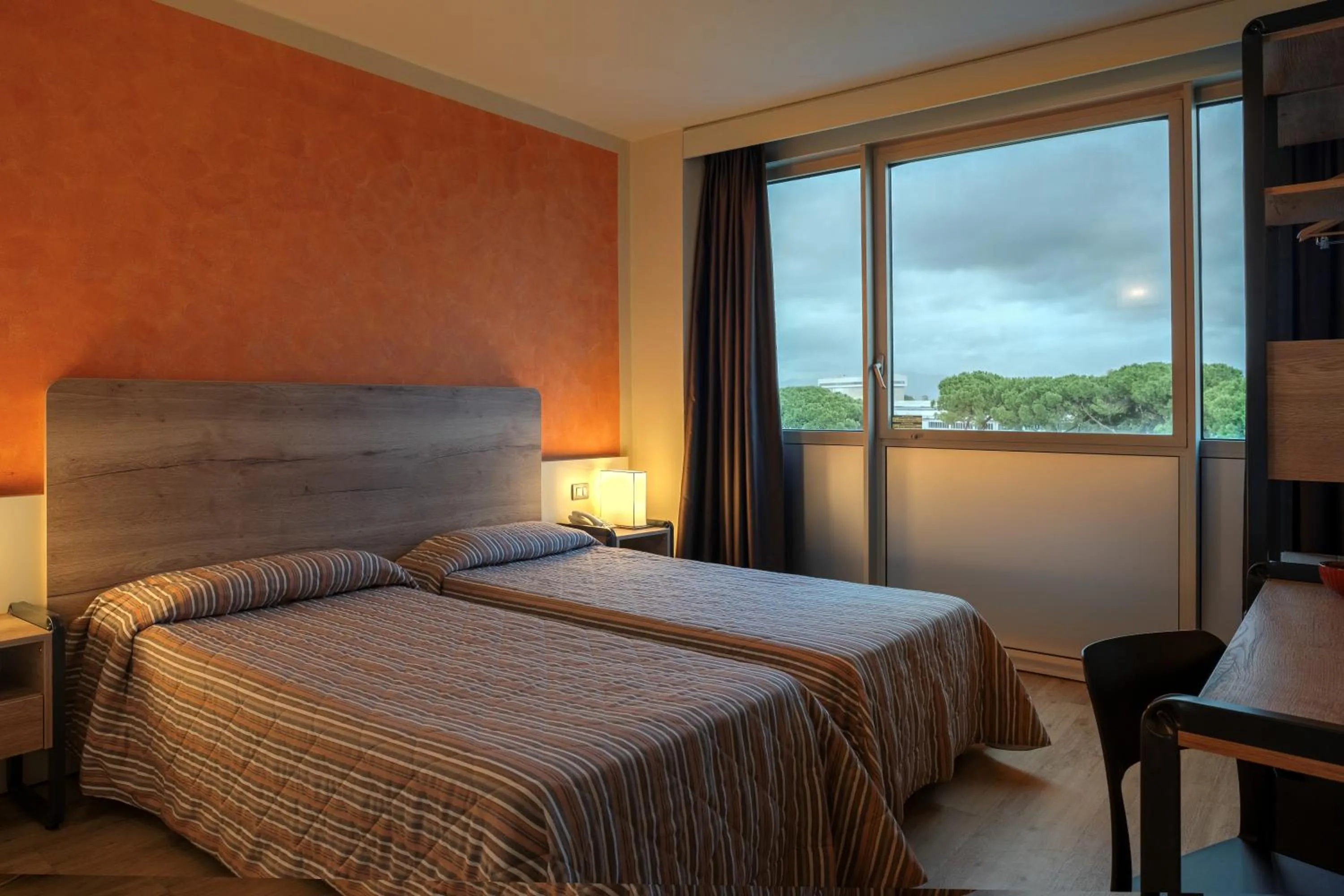 Bed in Hotel Galilei