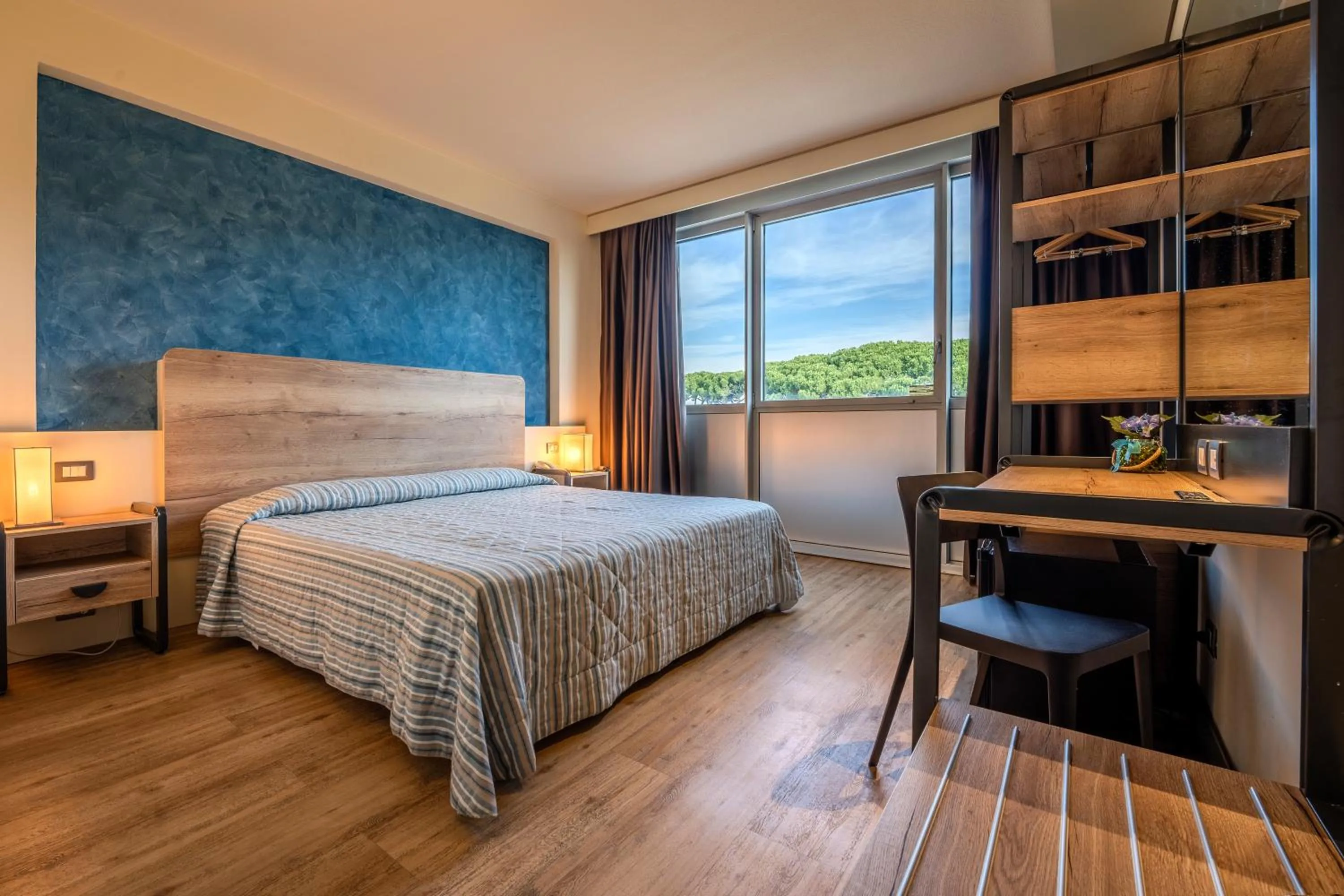 Bed in Hotel Galilei