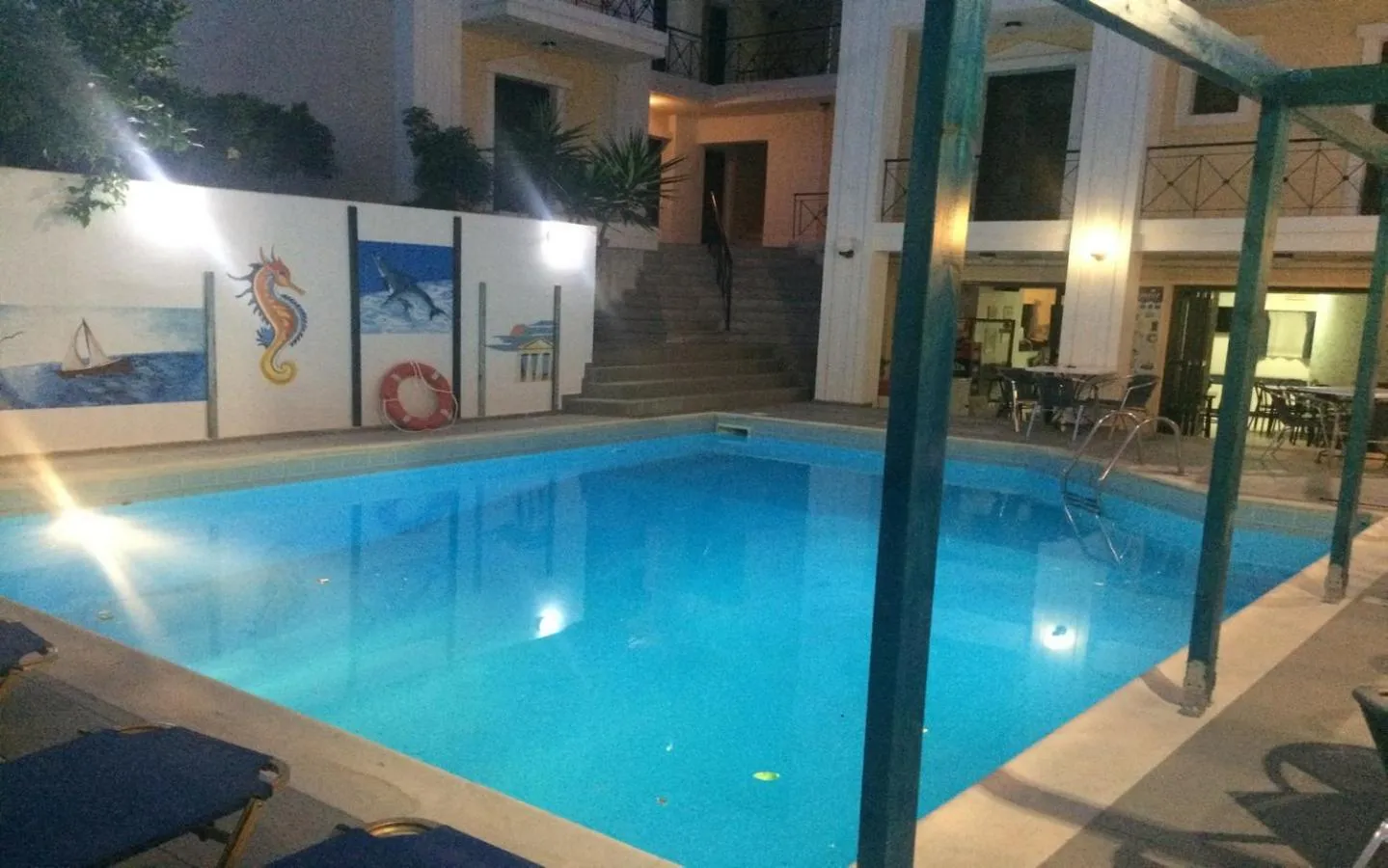 Swimming pool in Renia Hotel Agia Pelagia -Crete